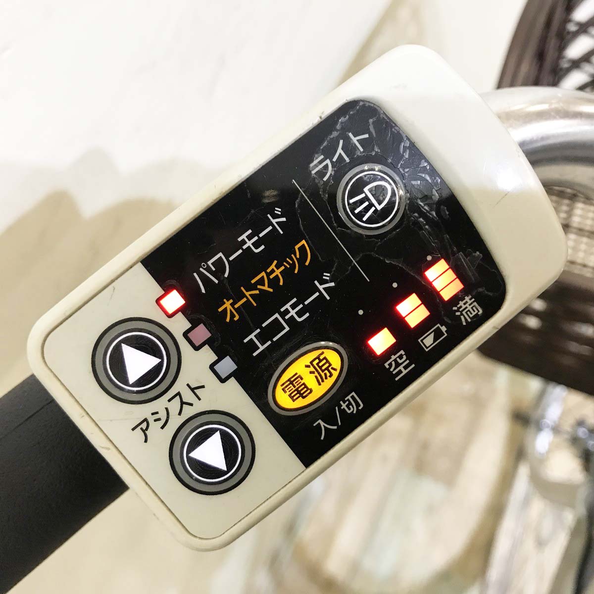 中古電動自転車 パナソニック ビビNX シルバー 26インチ KI085