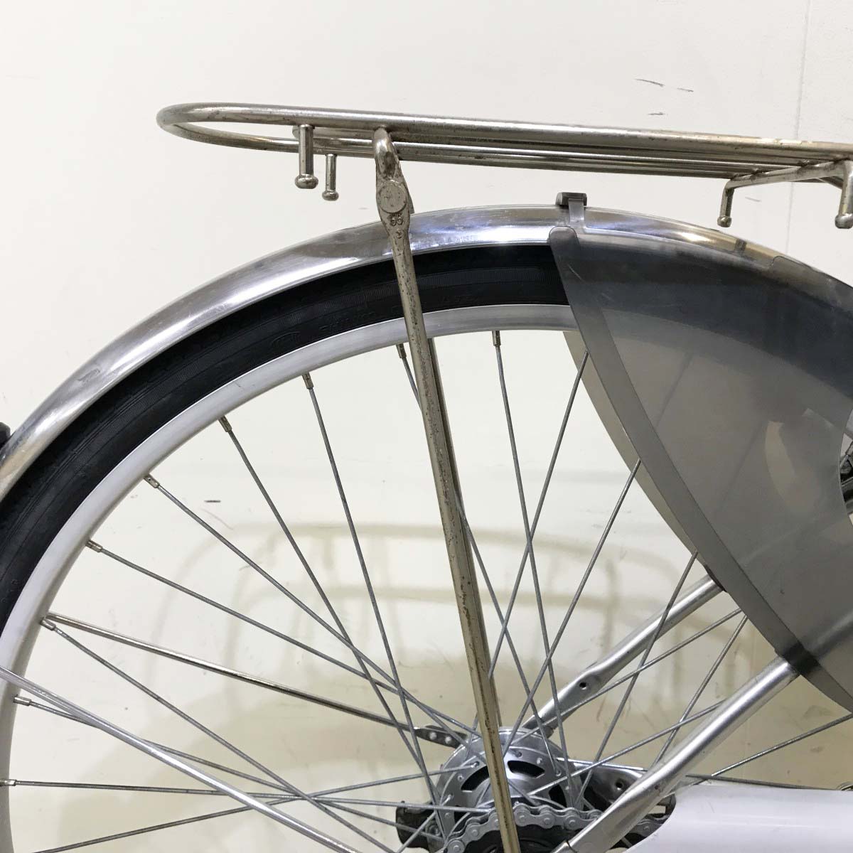 中古電動自転車 パナソニック ビビNX シルバー 26インチ KI085