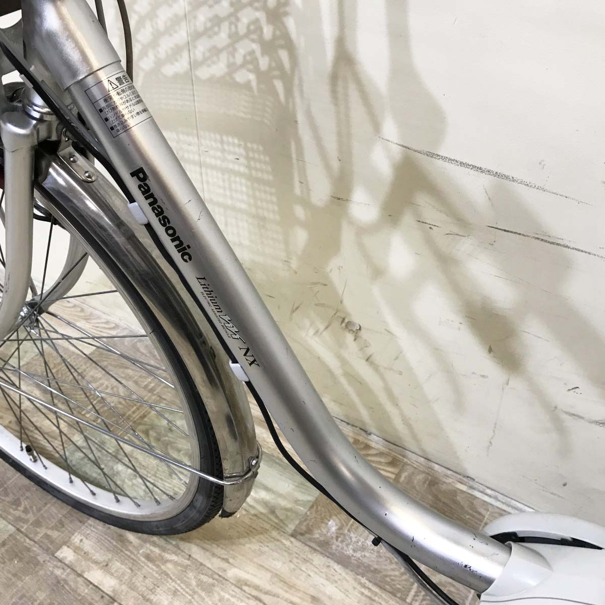 中古電動自転車 パナソニック ビビNX シルバー 26インチ KI085