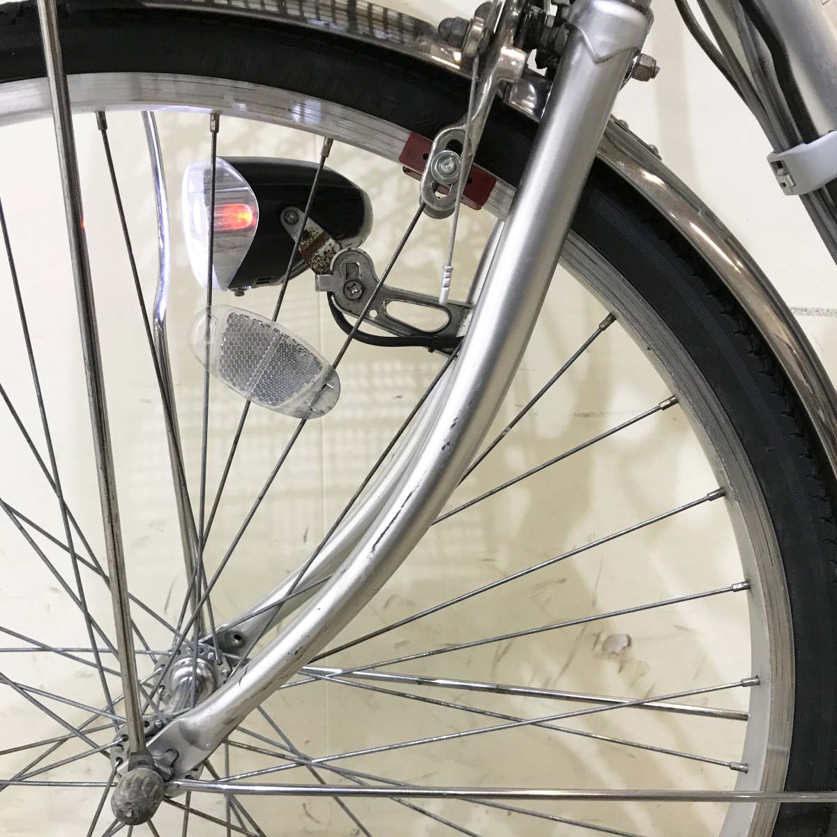 中古電動自転車 パナソニック ビビNX シルバー 26インチ KI085
