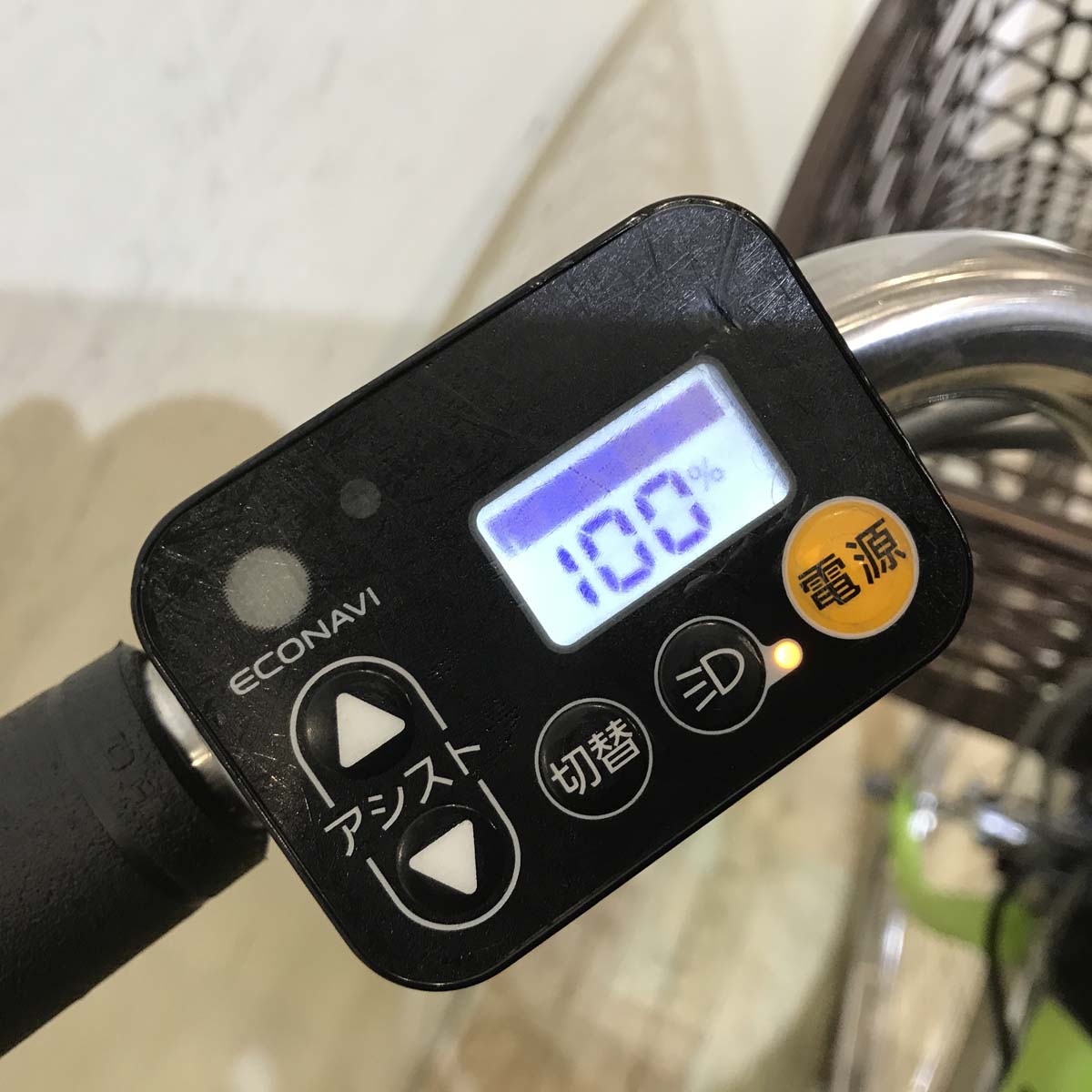 中古電動自転車  パナソニック ビビ DX グリーン 26インチ KE032