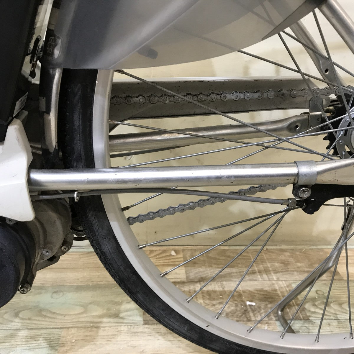 中古電動自転車 パナソニック ビビNX シルバー 26インチ KI085