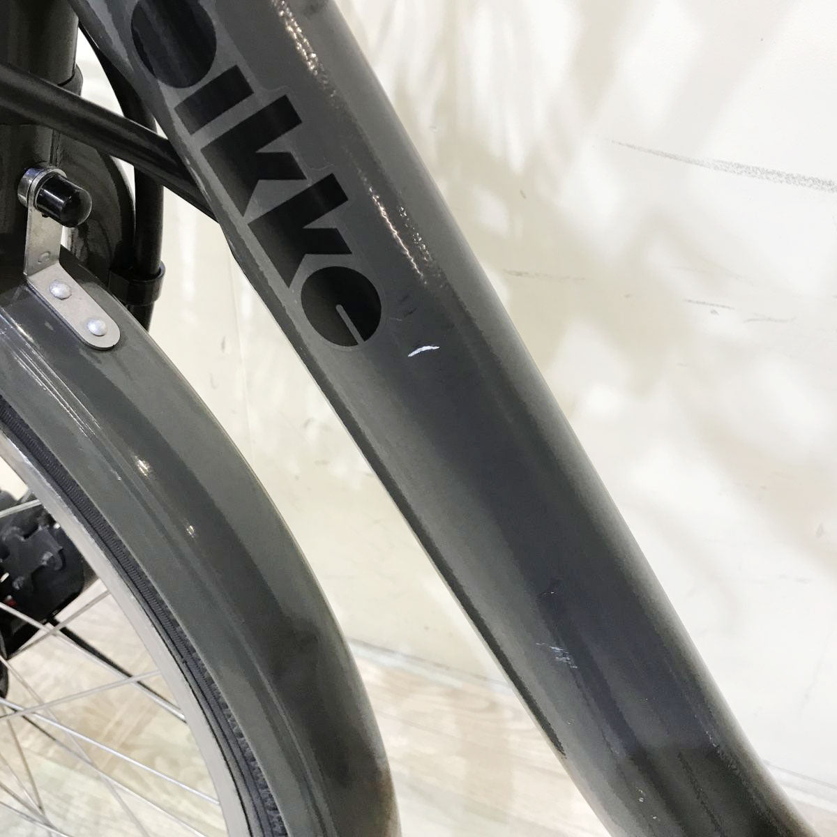 中古電動自転車 ブリヂストン ビッケ モブdd グレー 24×20インチ KI086