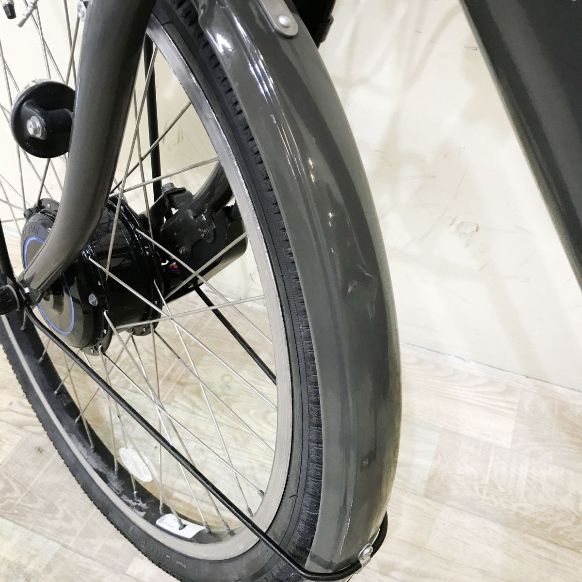 中古電動自転車 ブリヂストン ビッケ モブdd グレー 24×20インチ KI086