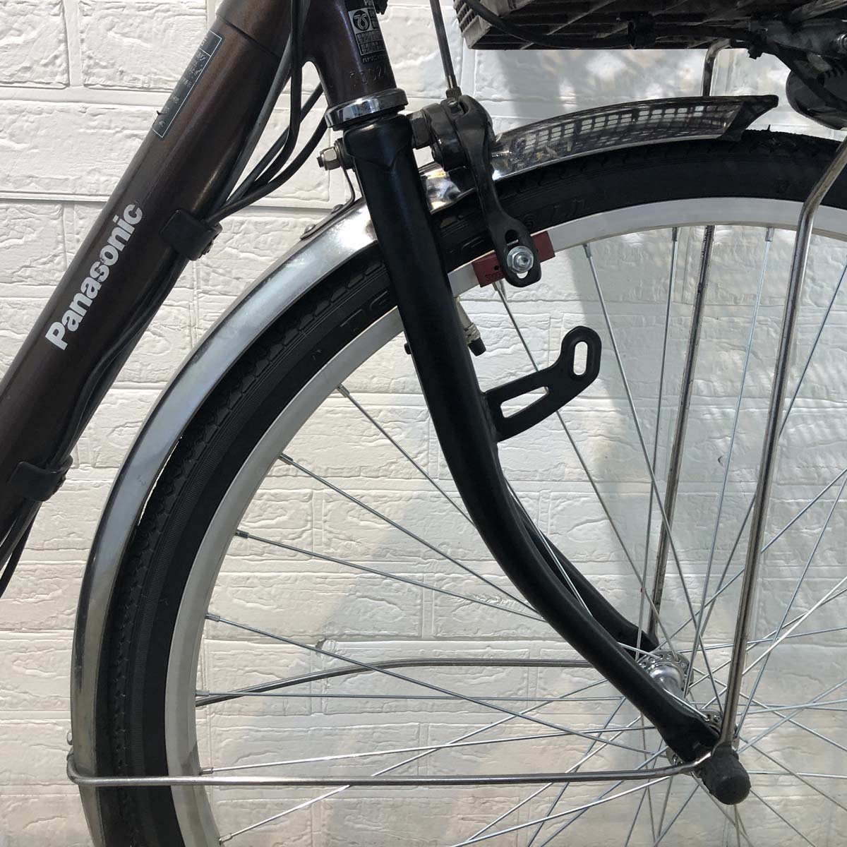 中古電動自転車 パナソニック ビビ TX ブラウン 26インチ YF031 