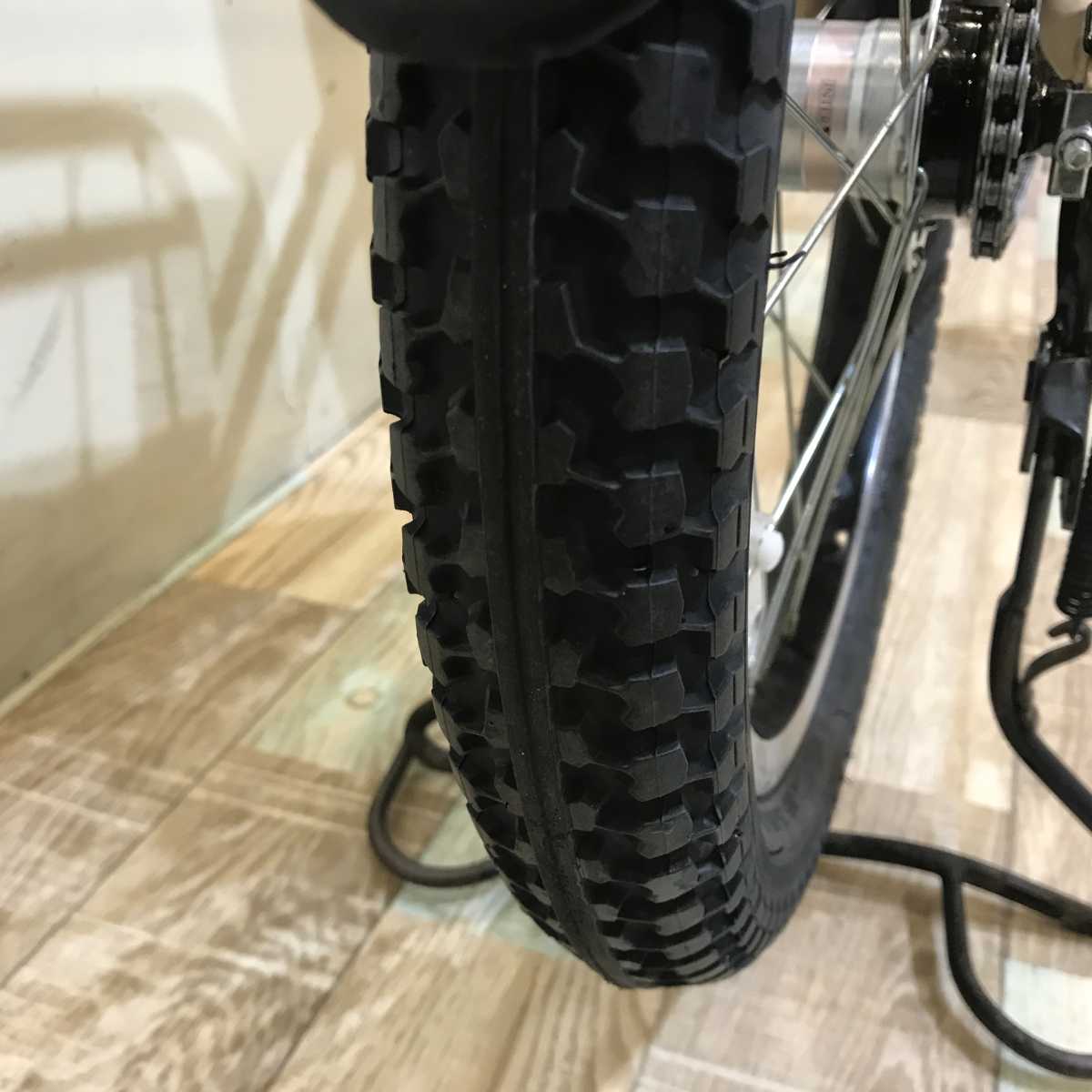 ブリヂストン アシスタ ベーシック ミニ ベージュ 前20×後18インチ KQ007 【中古車】