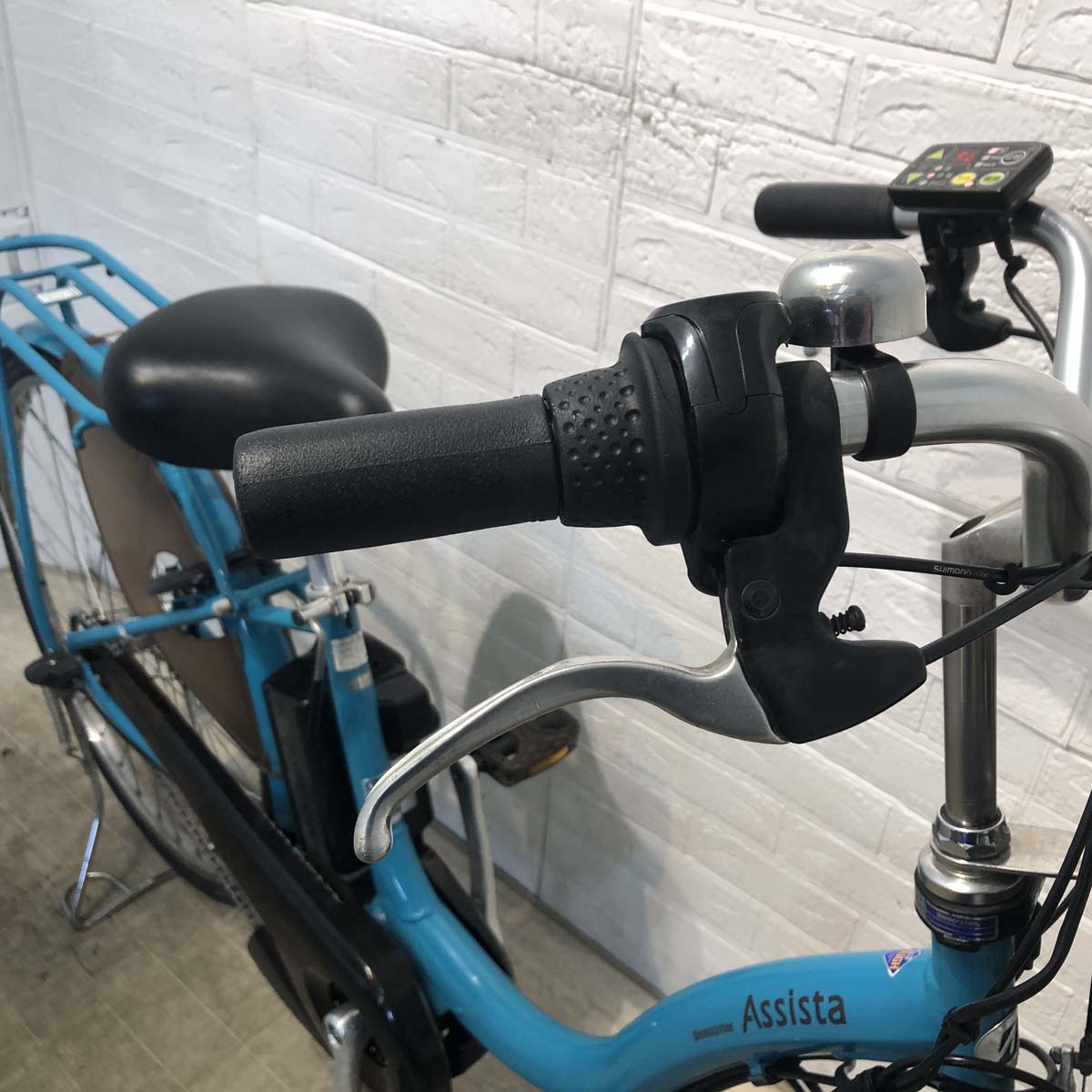中古電動自転車 ブリヂストン アシスタ DX SP ブルー 26インチ YF033 