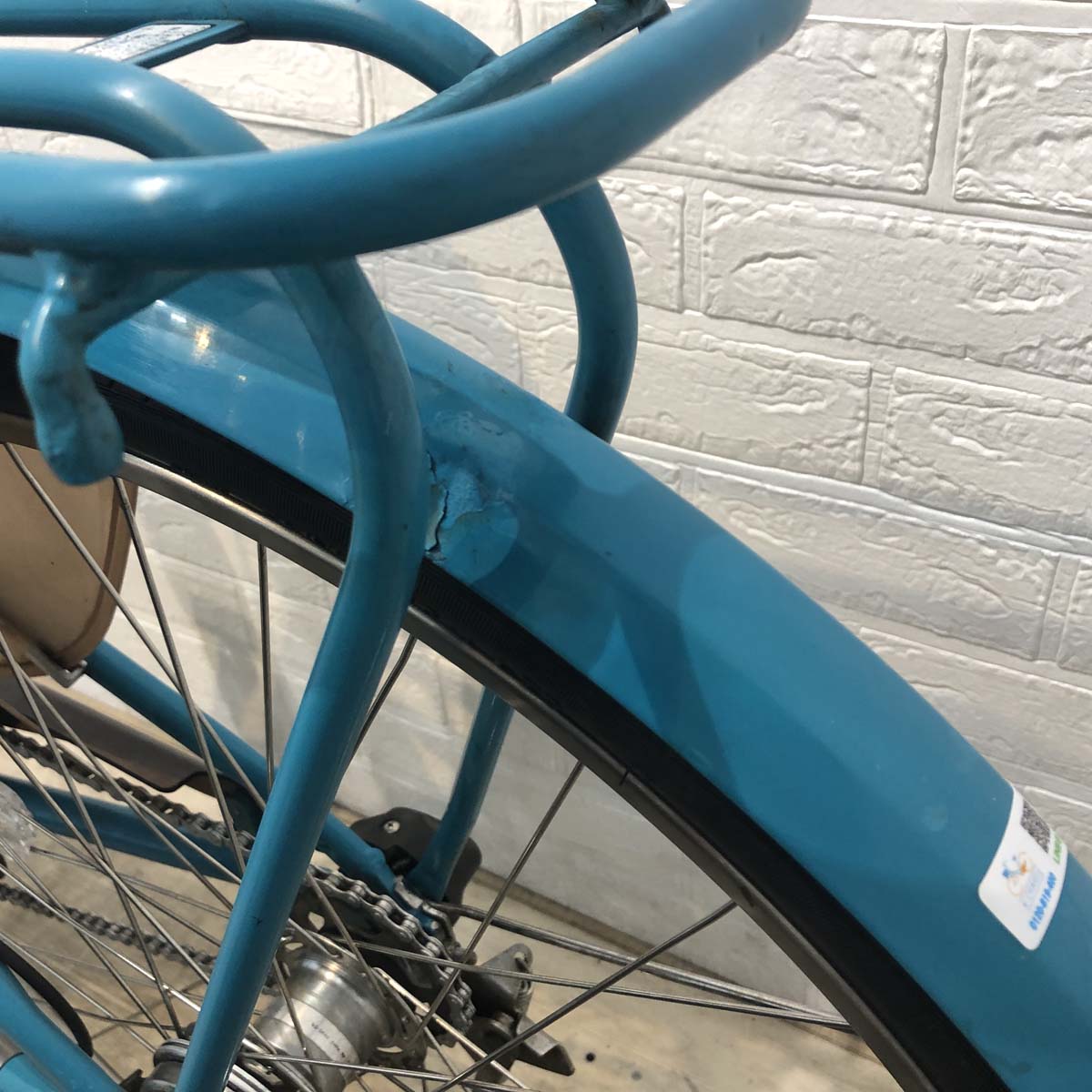 中古電動自転車 ブリヂストン アシスタ DX SP ブルー 26インチ YF033 