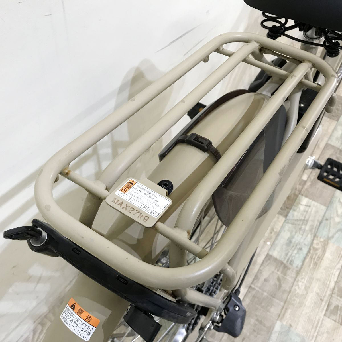 中古電動自転車 ヤマハ PAS ウィズDX ベージュ 26インチ KI089