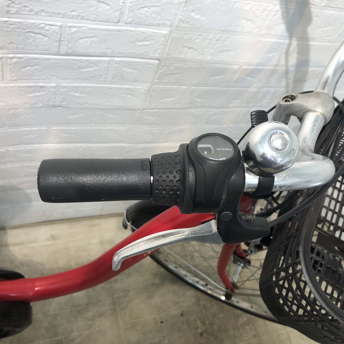 中古電動自転車 ヤマハ PAS With パス ウィズ レッド 26インチ YF034