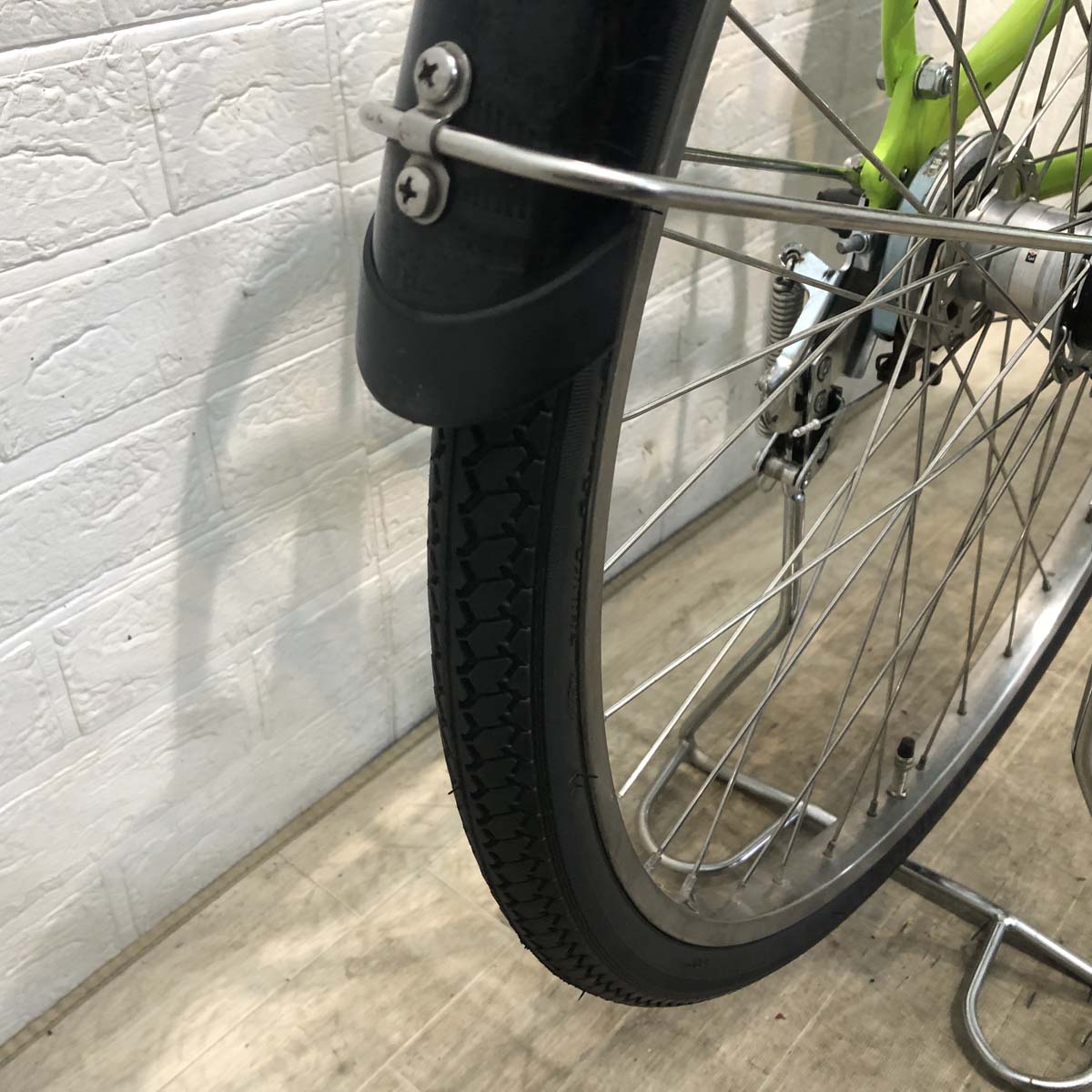 中古電動自転車 ヤマハ PAS With パス ウィズ グリーン 26インチ YF035 
