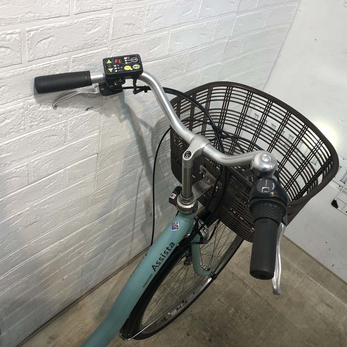 中古電動自転車 ブリヂストン アシスタ DX ブルー 26インチ YF036
