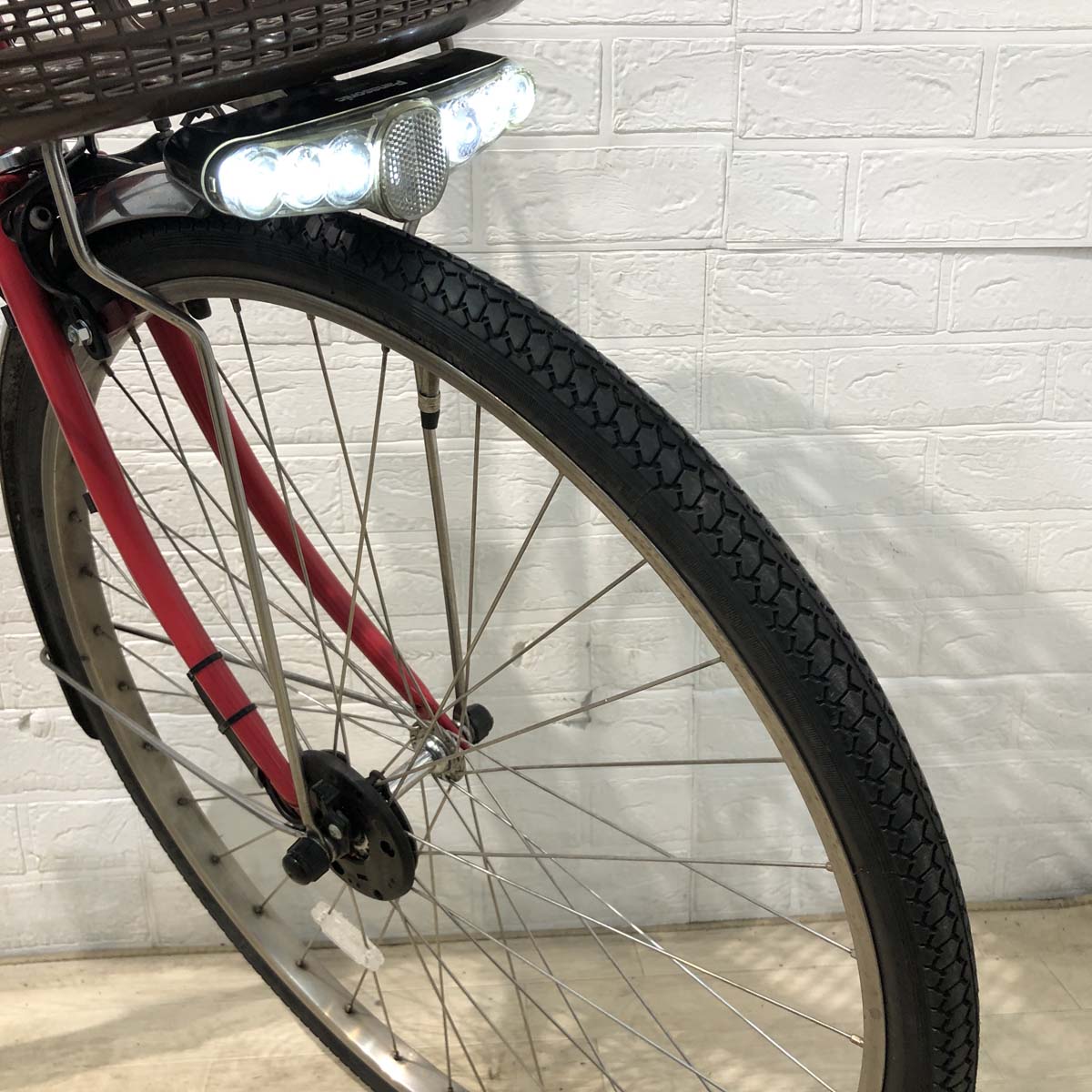 中古電動自転車 パナソニック ビビ DX レッド 26インチ YX115 – e-CHARIty