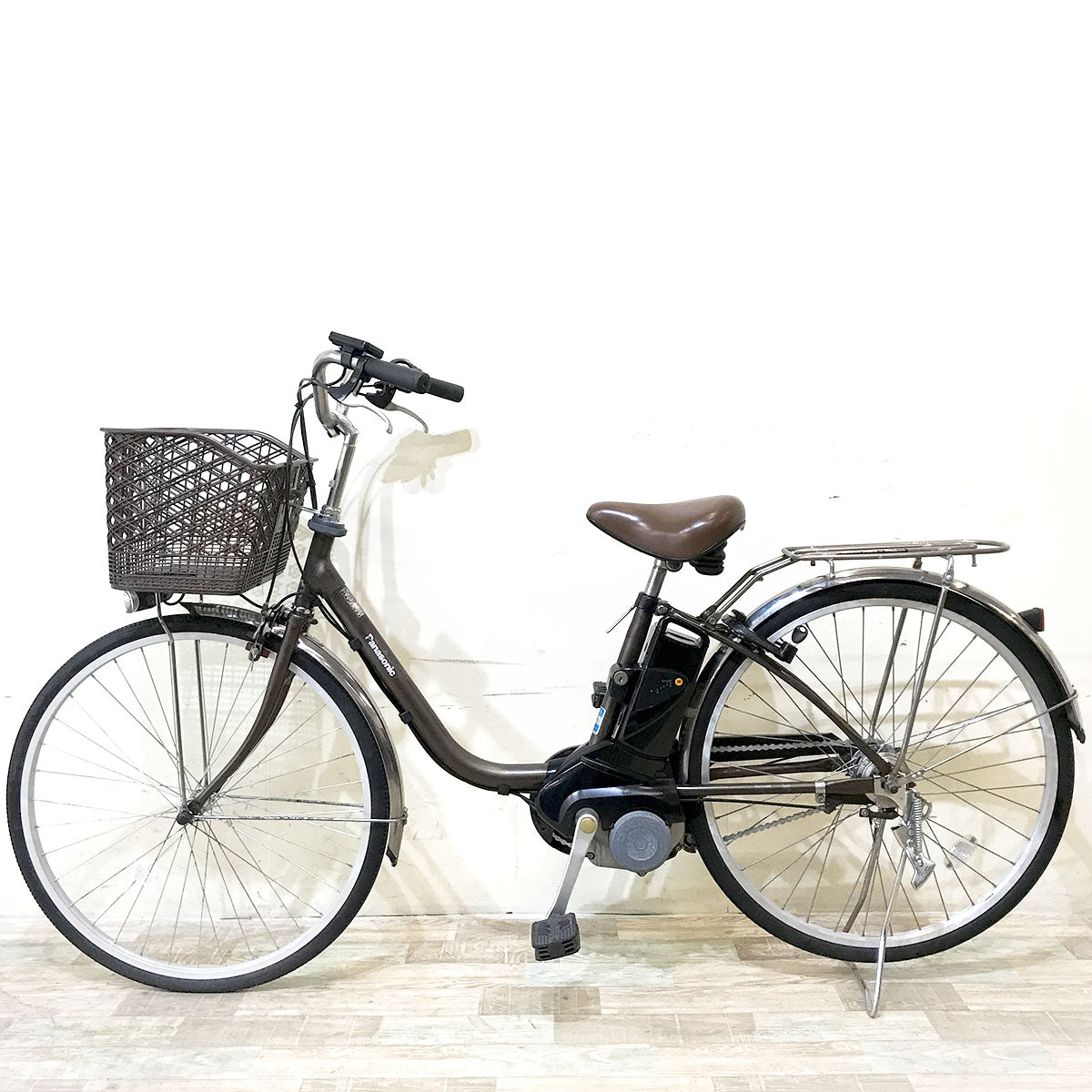 中古電動自転車 パナソニック ビビTX ブラウン 26インチ KI092