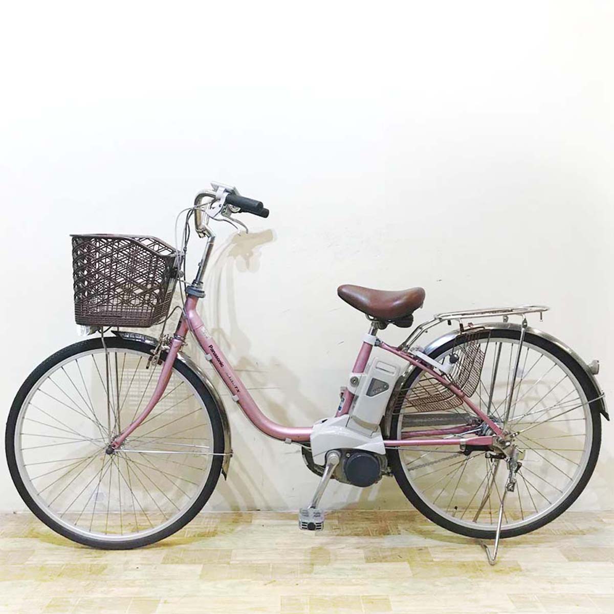 中古電動自転車 パナソニック ビビ TX ピンク 26インチ KE041 – e-CHARIty