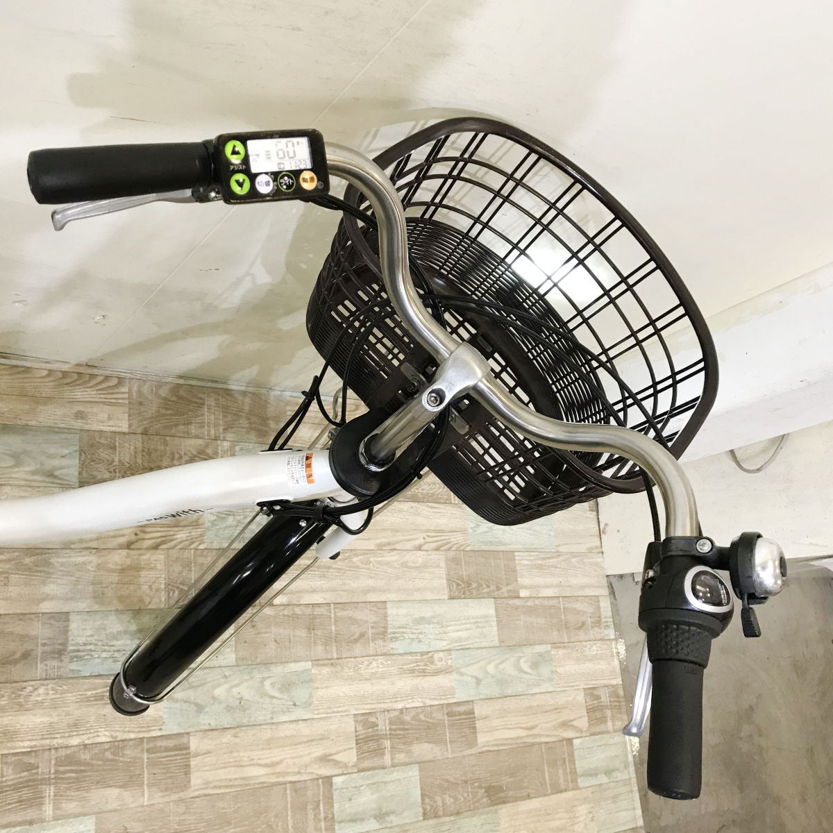 中古電動自転車 ヤマハ PAS ウィズ ホワイト 26インチ KI093