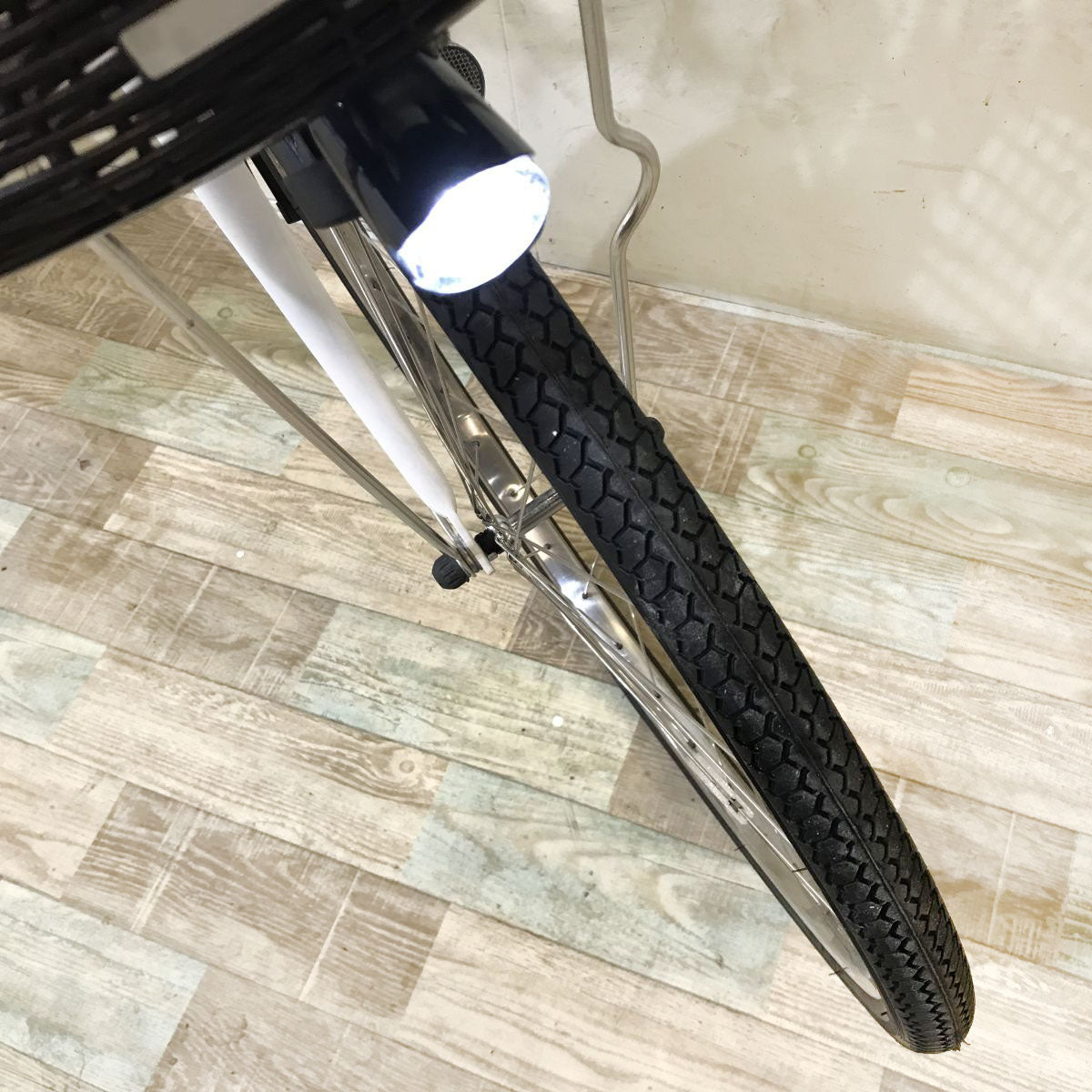 中古電動自転車 ヤマハ PAS ウィズ ホワイト 26インチ KI093