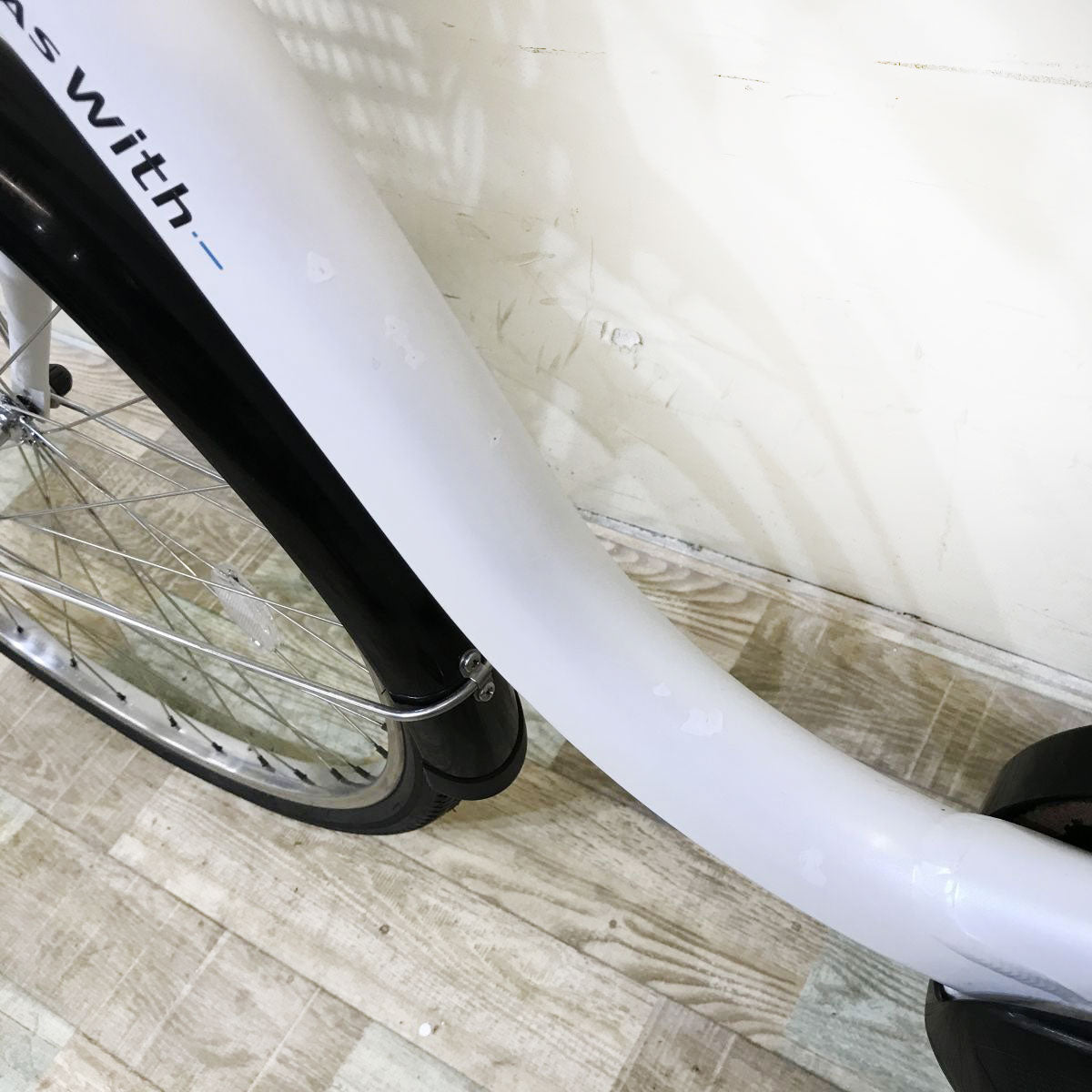 中古電動自転車 ヤマハ PAS ウィズ ホワイト 26インチ KI093