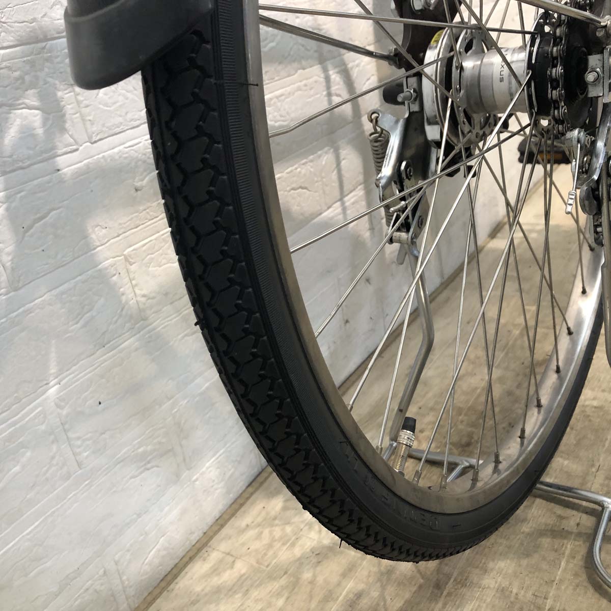 中古電動自転車 ヤマハ PAS With パス ウィズ ブラウン 26インチ YF038