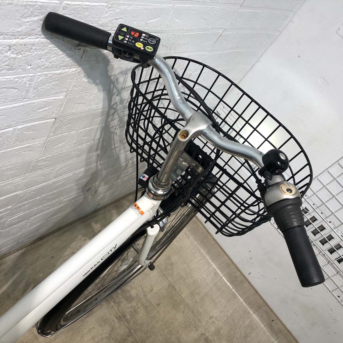 中古電動自転車 ヤマハ PAS CITY S5 ホワイト 27インチ YX119 – e-charity