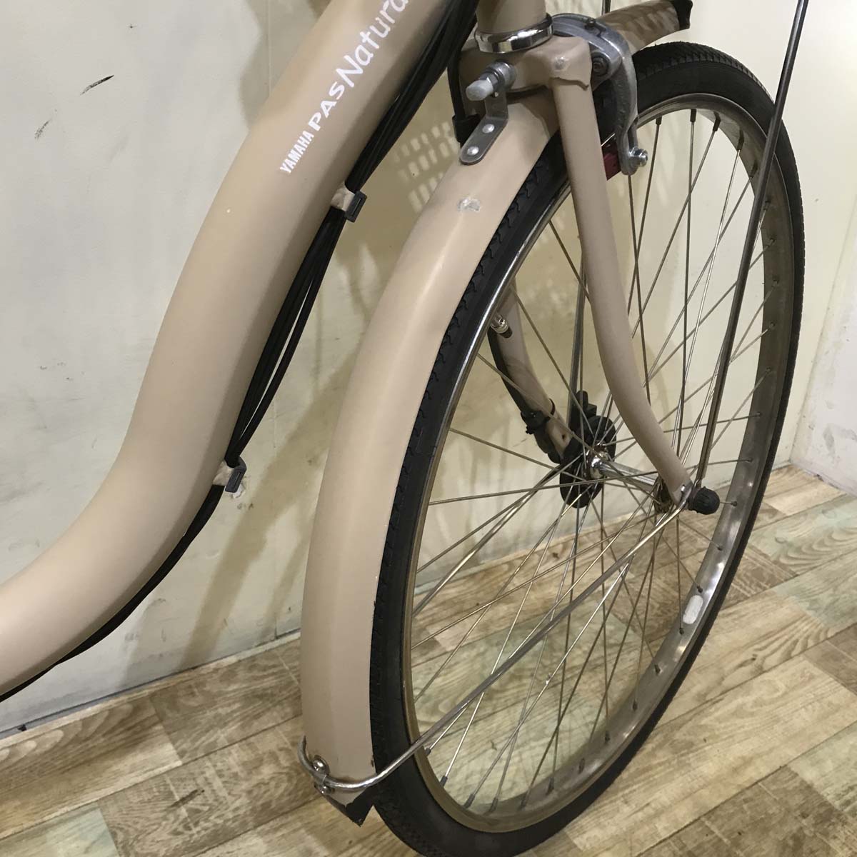 中古電動自転車 ヤマハ PAS ナチュラ L DX ベージュ 26インチ KE044