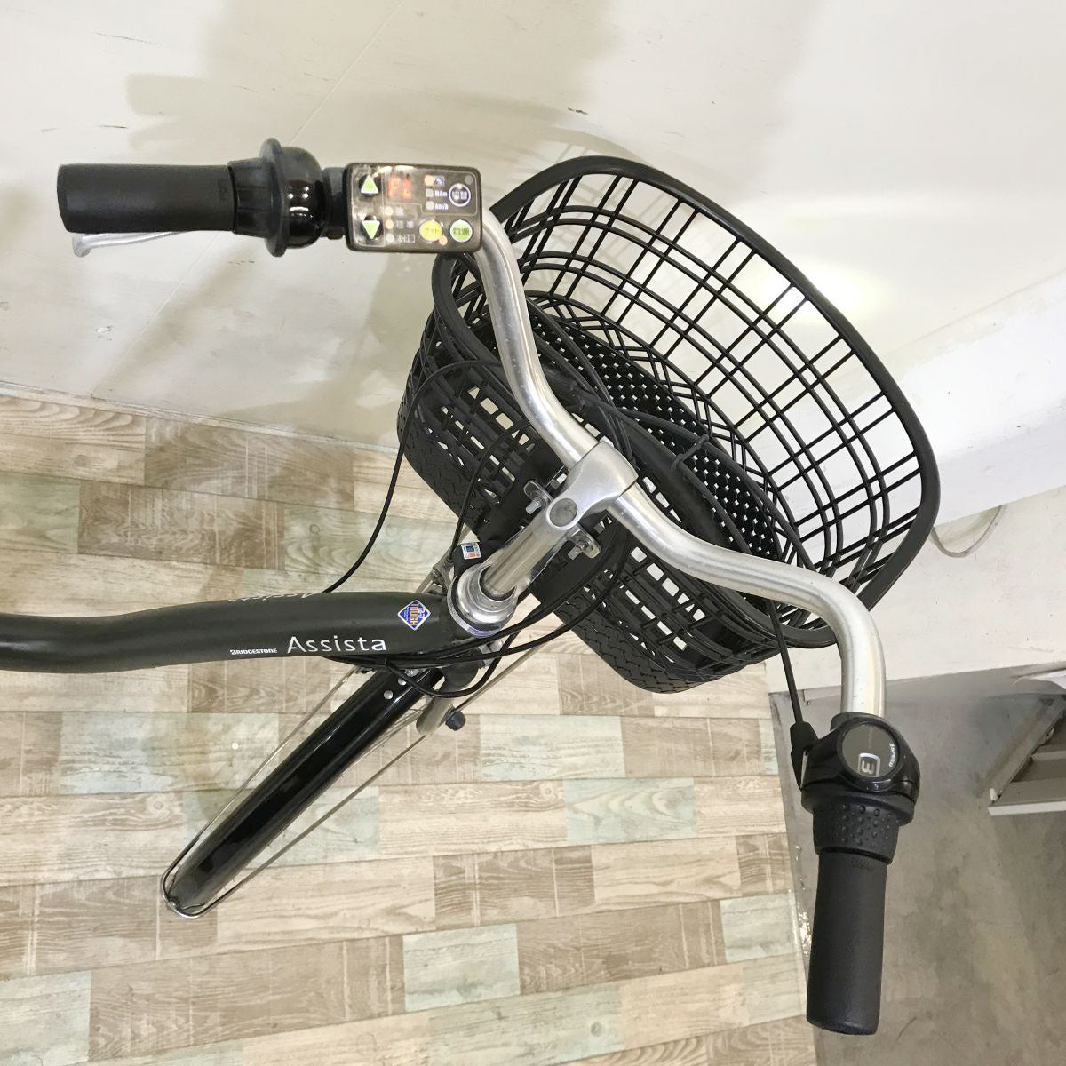中古電動自転車 ブリヂストン アシスタDX カーキ 26インチ KI095