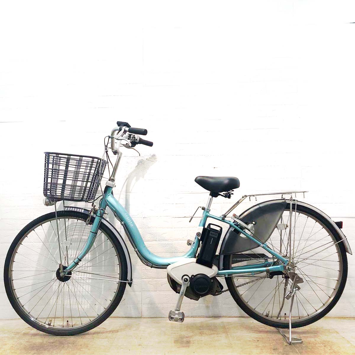 中古電動自転車 ブリヂストン アシスタ ロイヤル ブルー 26インチ YF041 