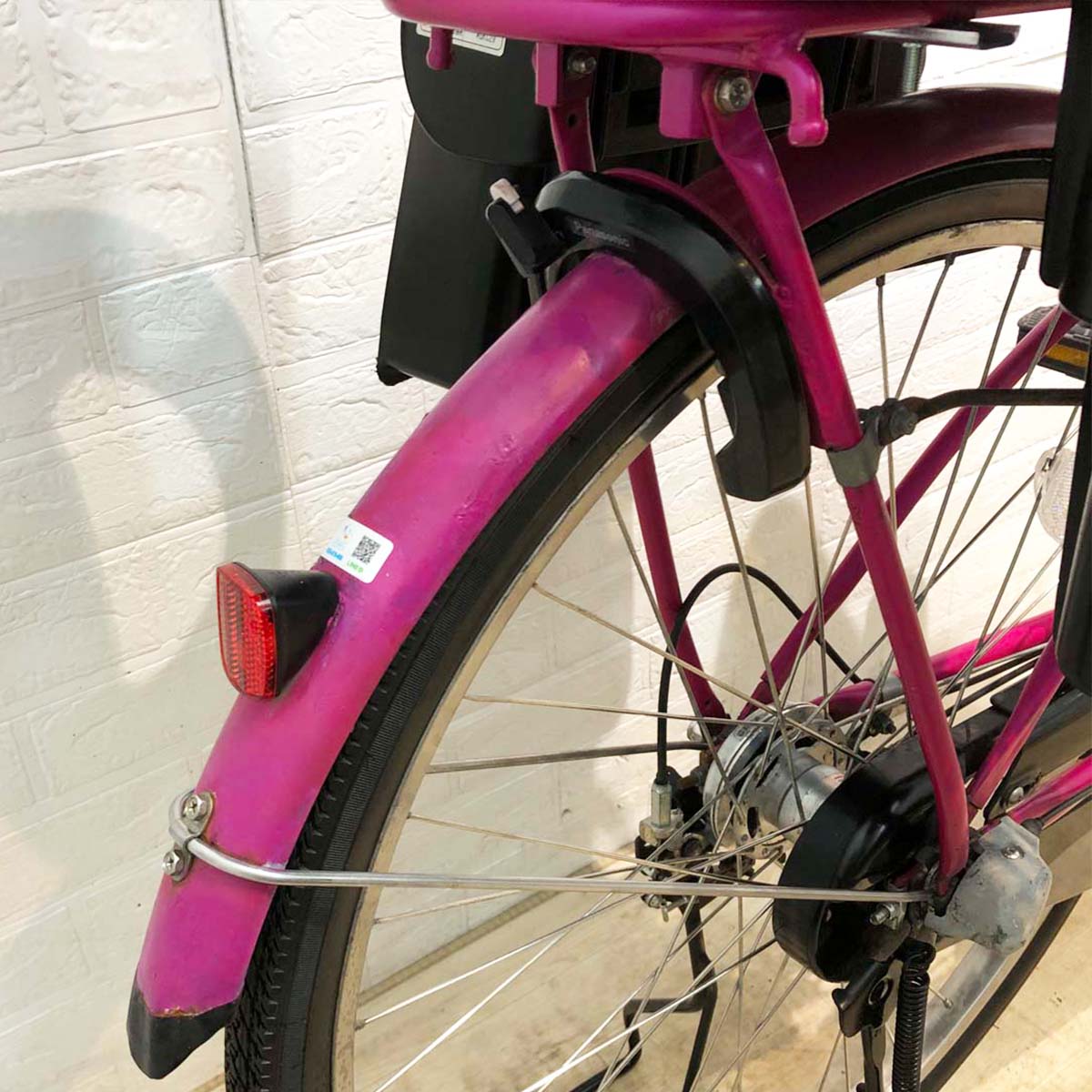中古電動自転車 パナソニック ギュット DX ピンク 前22×後26インチ