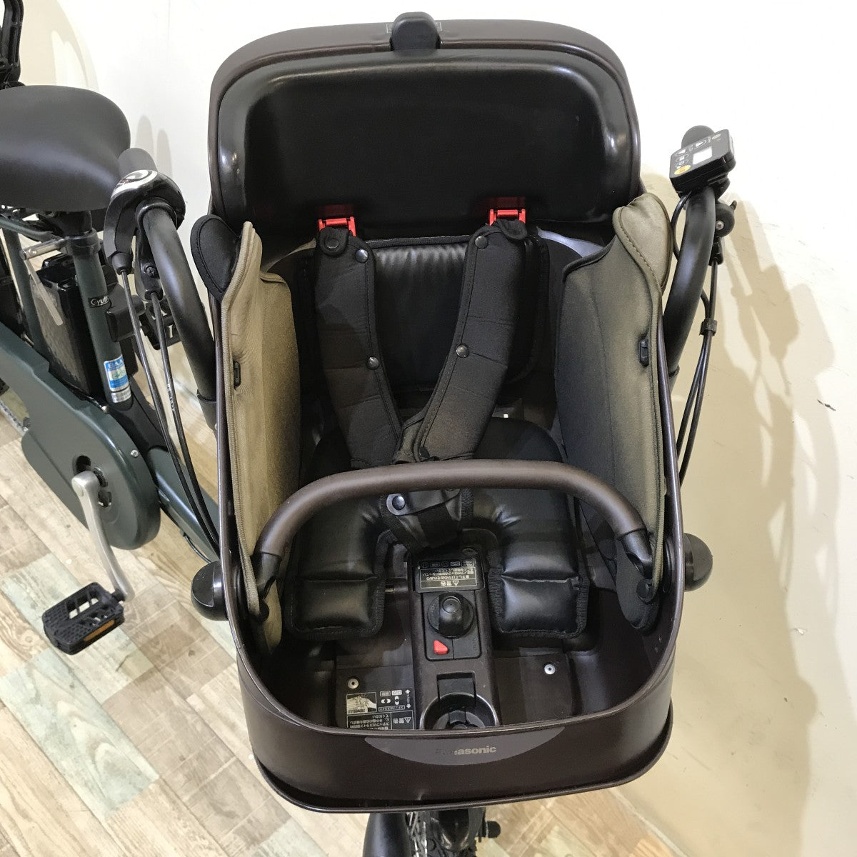 中古電動自転車 パナソニック ギュットミニDX カーキ 20インチ KI097
