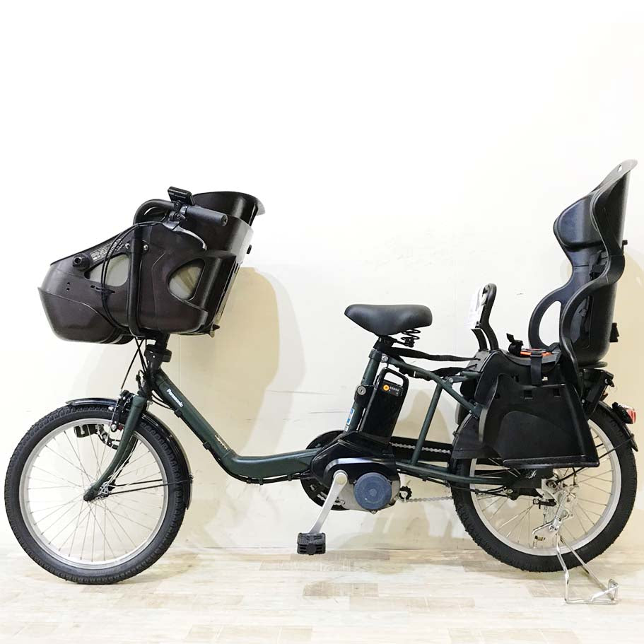 中古電動自転車 パナソニック ギュットミニDX カーキ 20インチ KI097
