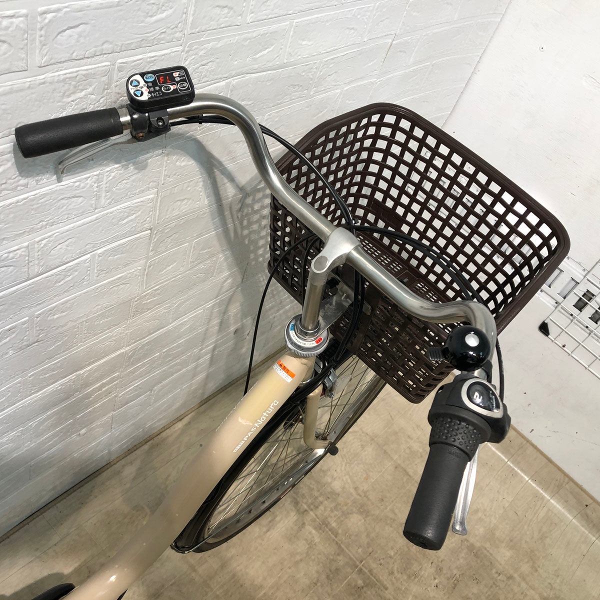 中古電動自転車 新品バッテリー ヤマハ PAS ナチュラ M DX ベージュ 26