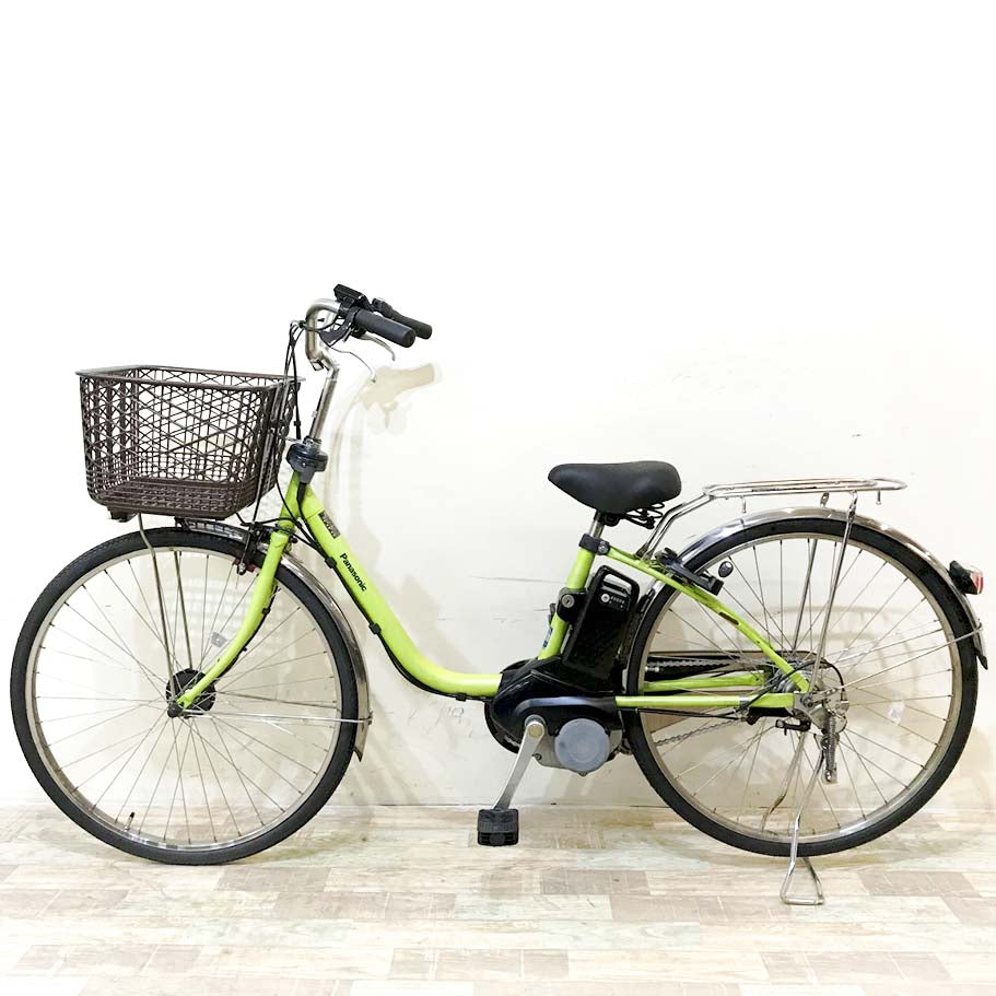 中古電動自転車 パナソニック ビビDX グリーン 26インチ KI098