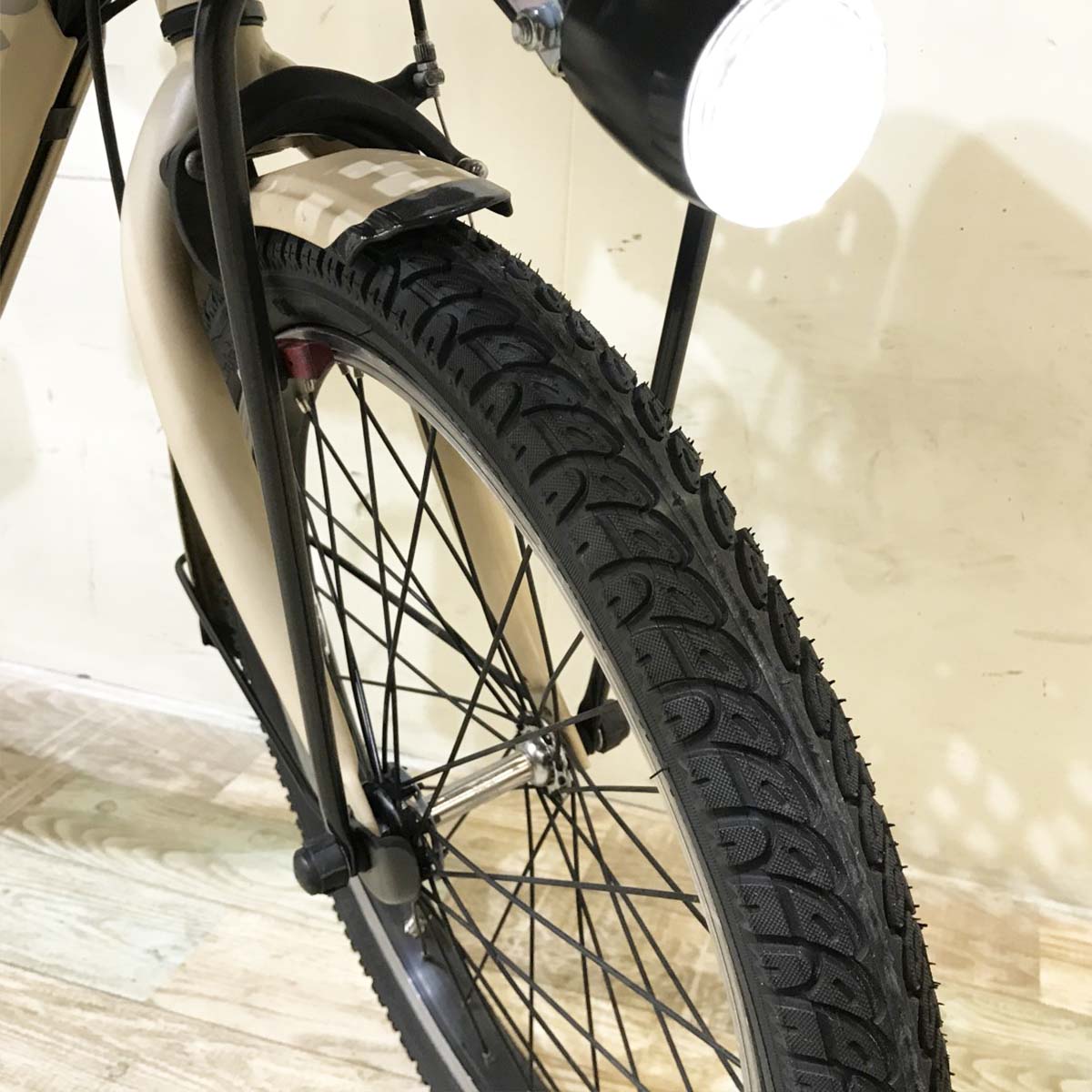 中古電動自転車 パナソニック ギュットクルームR EX ベージュ 20インチ KI099