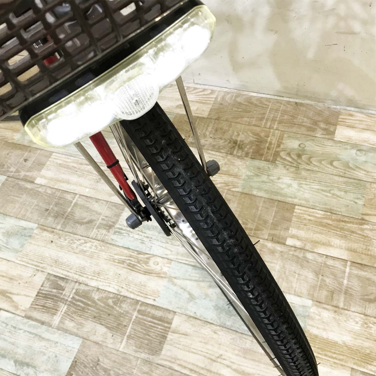 中古電動自転車 パナソニック ビビDX レッド 24インチ KI101