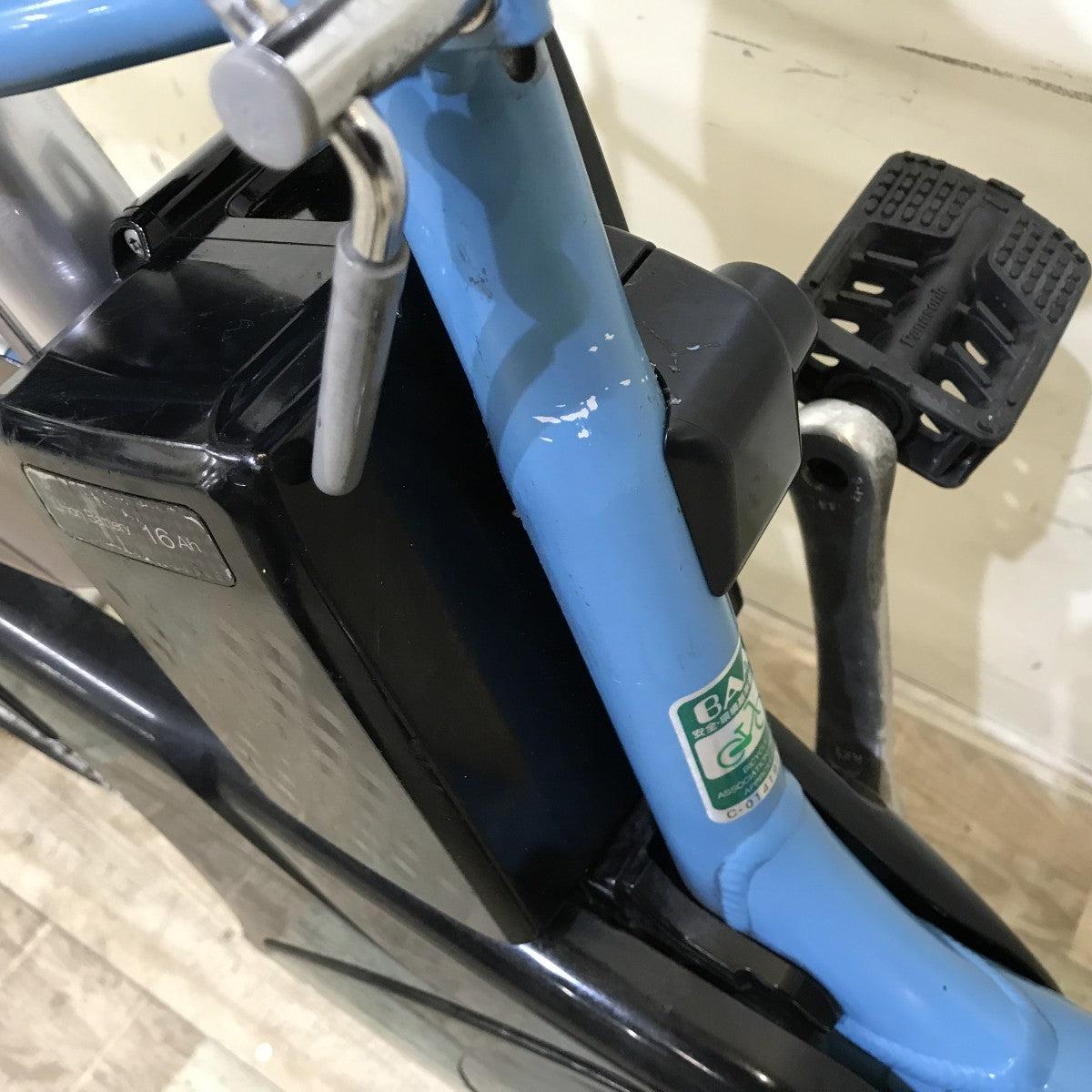 中古電動自転車 パナソニック ビビLU  ブルー 26インチ KI102