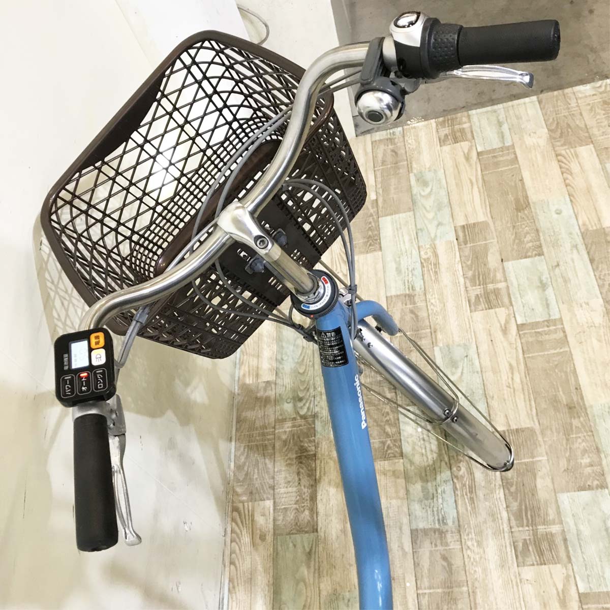 中古電動自転車 パナソニック ビビLU  ブルー 26インチ KI102