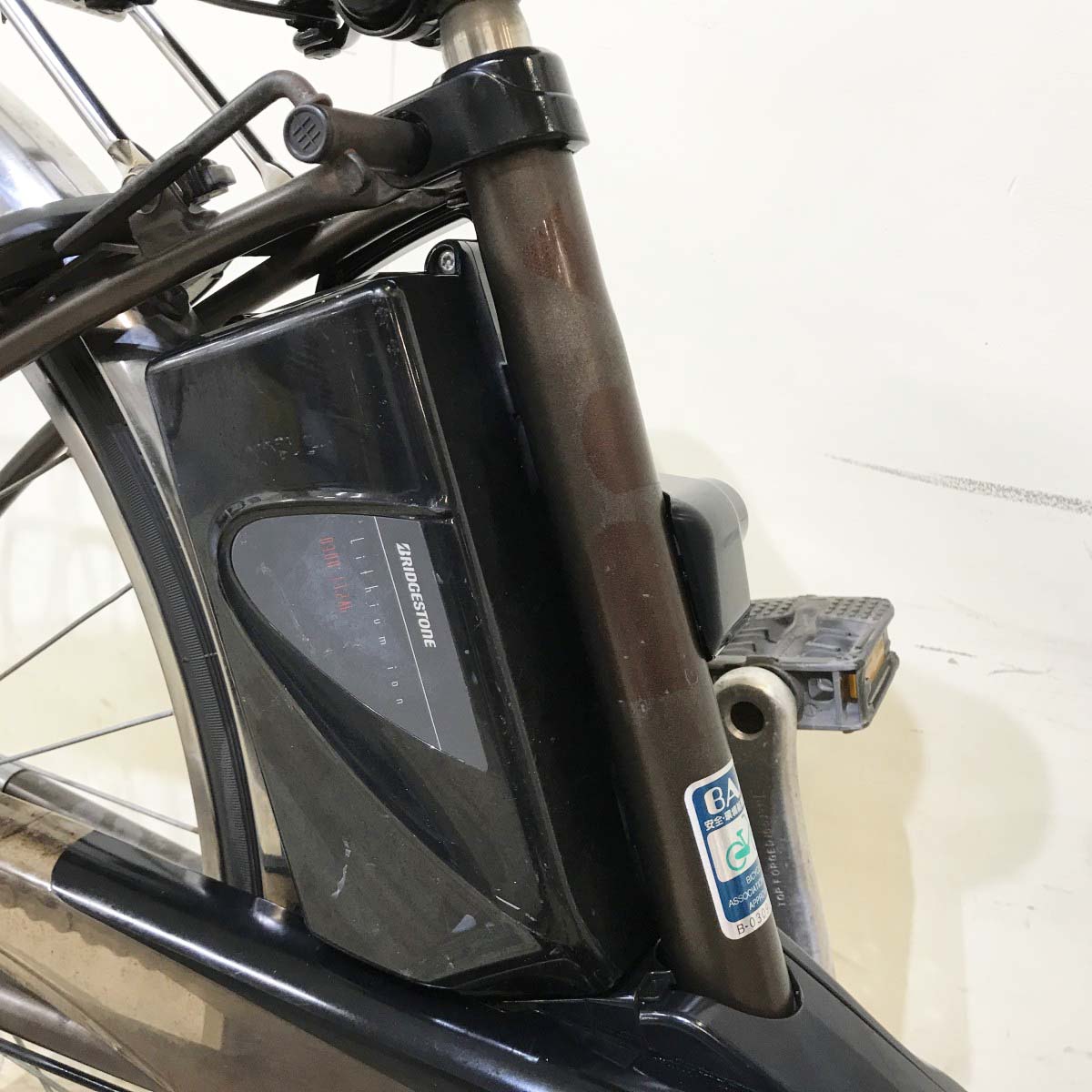中古電動自転車 パナソニック ビビSS ブラウン 26インチ KI103