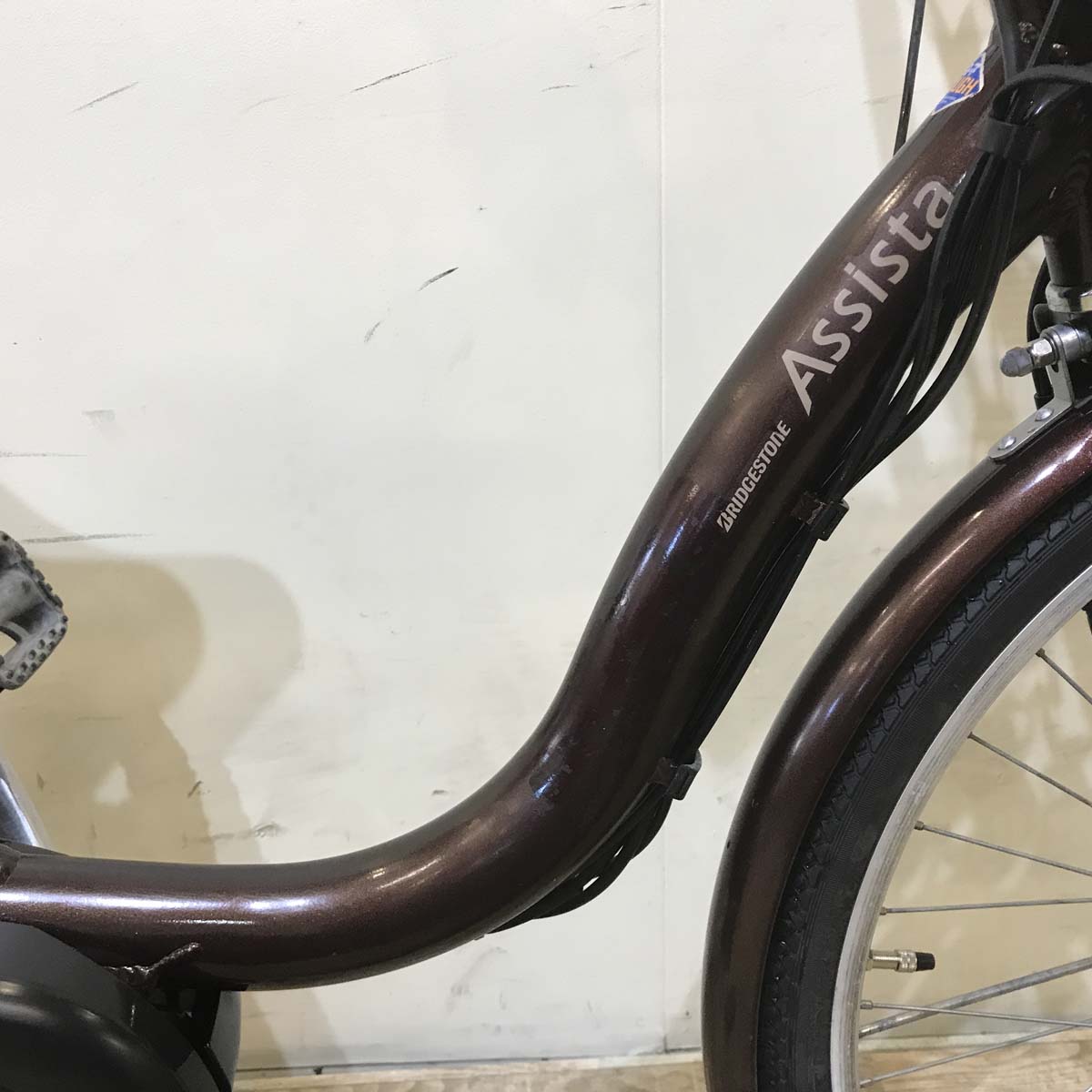 中古ブリヂストン アシスタ ファイングリーン 26インチホイールセット