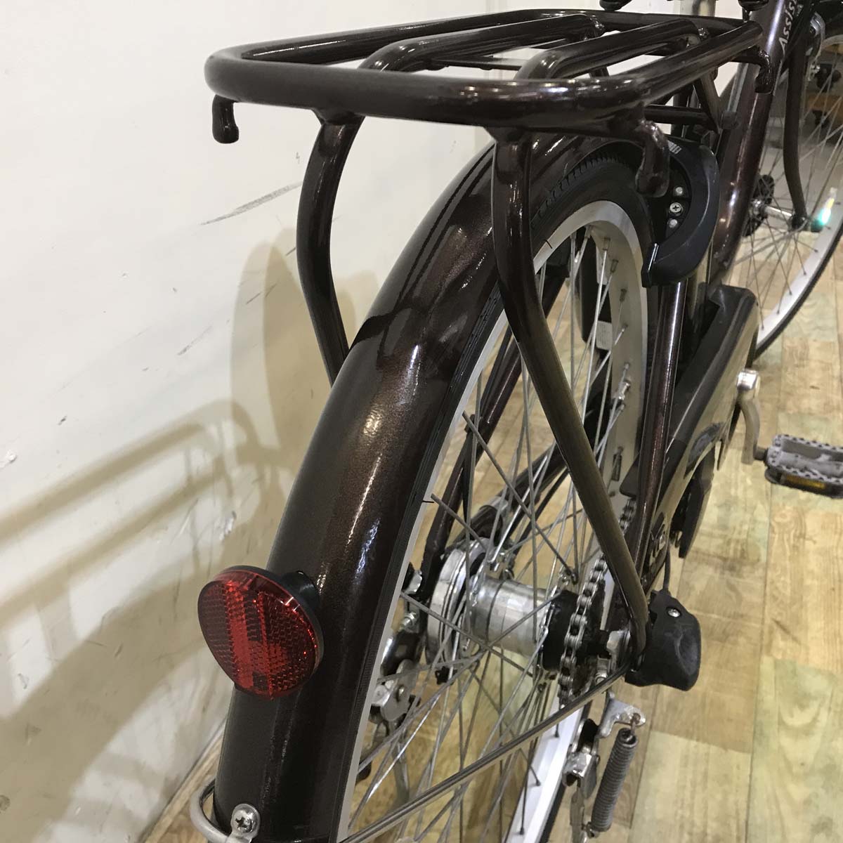 中古電動自転車 ブリヂストン アシスタ ファイン ブルー 26インチ KD055