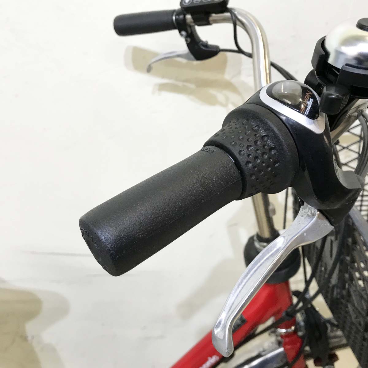中古電動自転車 パナソニック ビビDX レッド 26インチ KI104