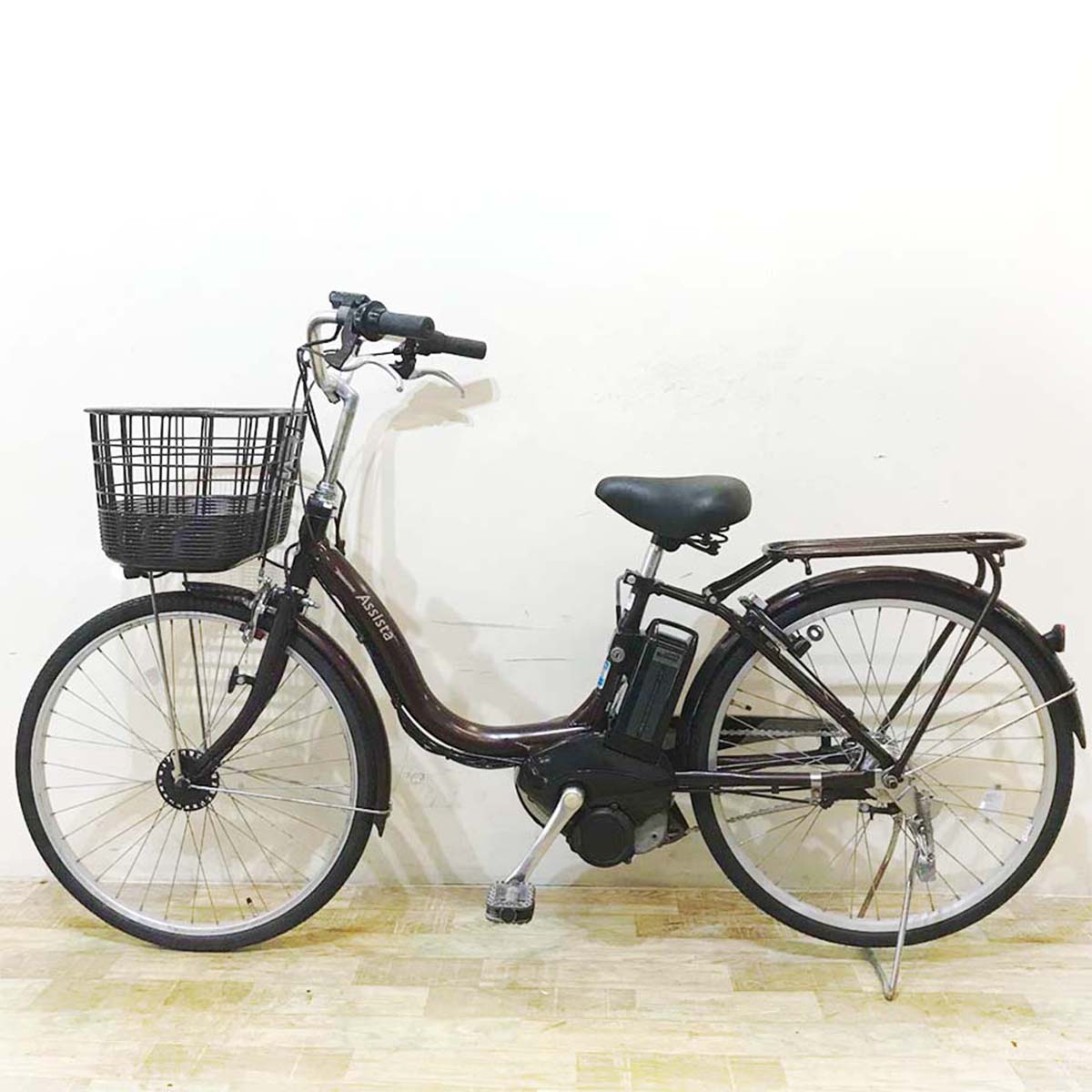 中古電動自転車 ブリヂストン アシスタ ファイン ブルー 26インチ KD055