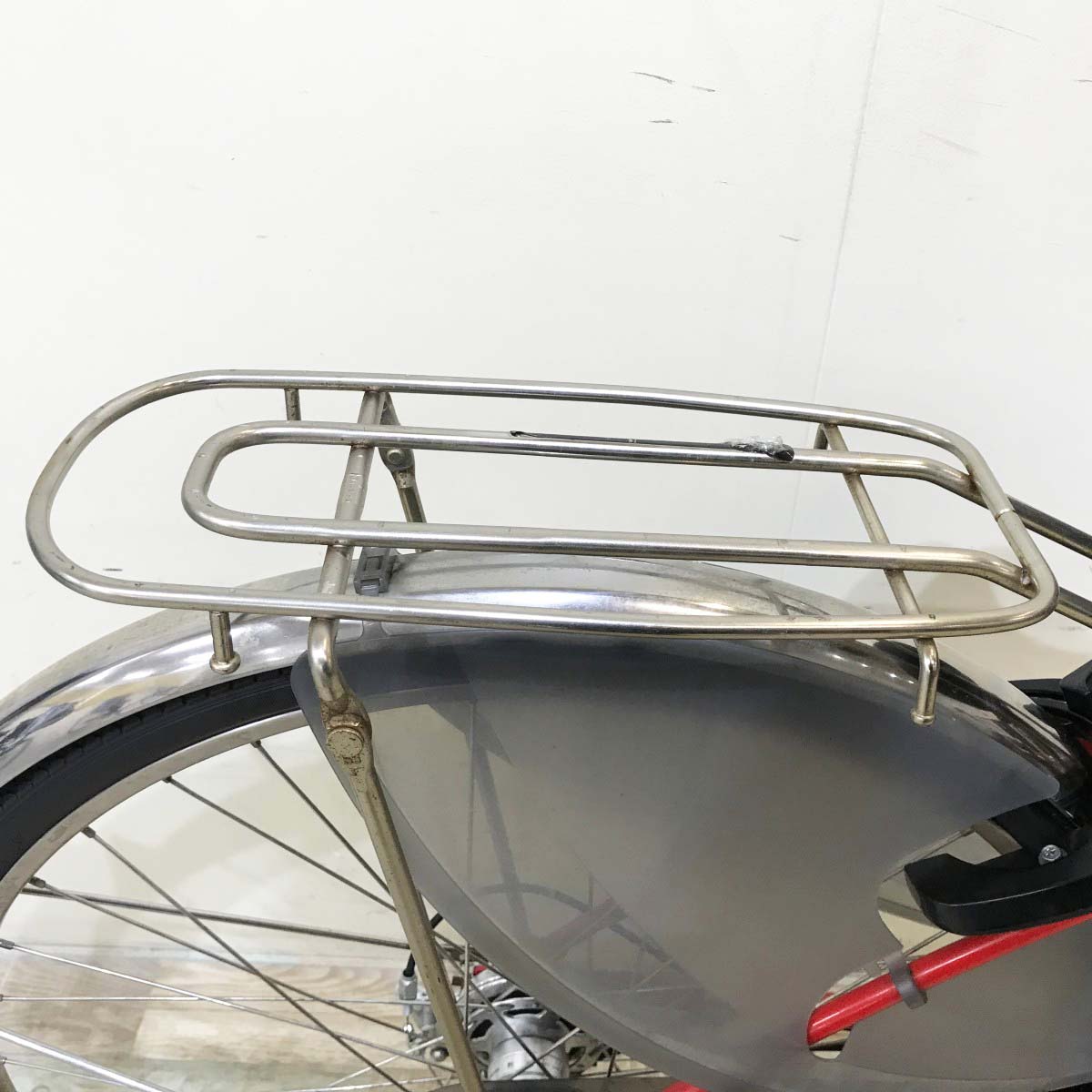 中古電動自転車 パナソニック ビビDX レッド 26インチ KI104