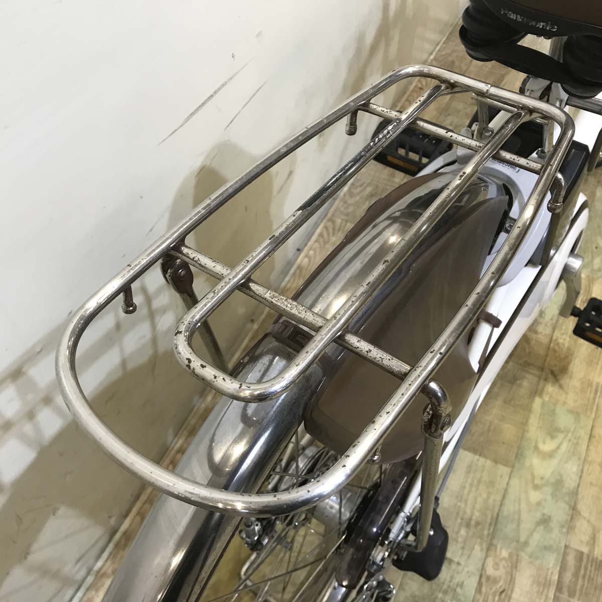 中古電動自転車 パナソニック ビビ DX ホワイト 26インチ KE055
