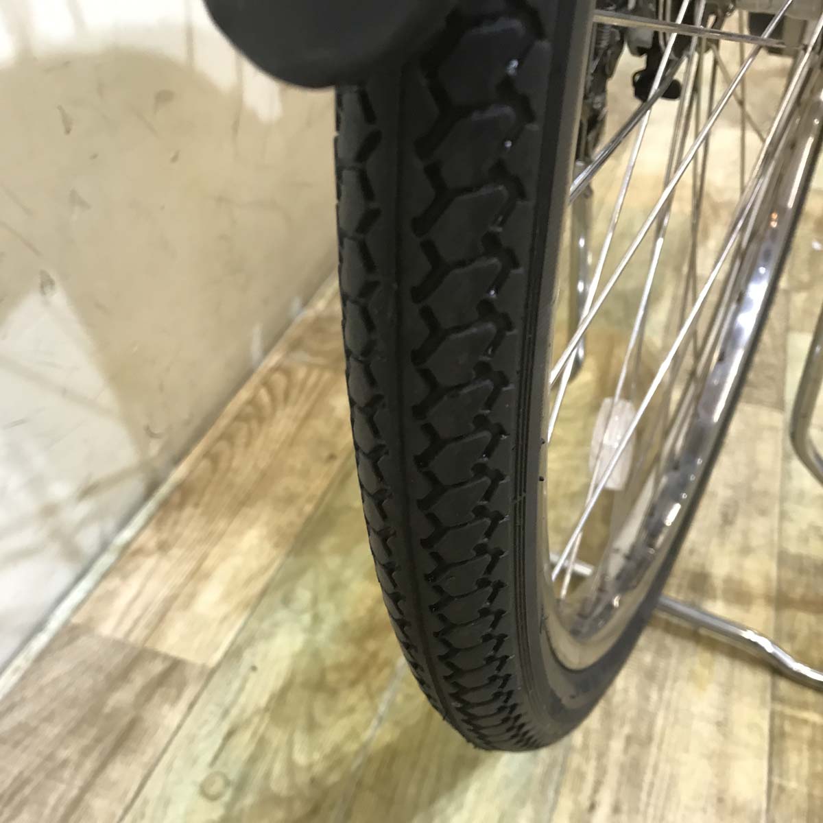 中古電動自転車 パナソニック ビビ DX ホワイト 26インチ KE055