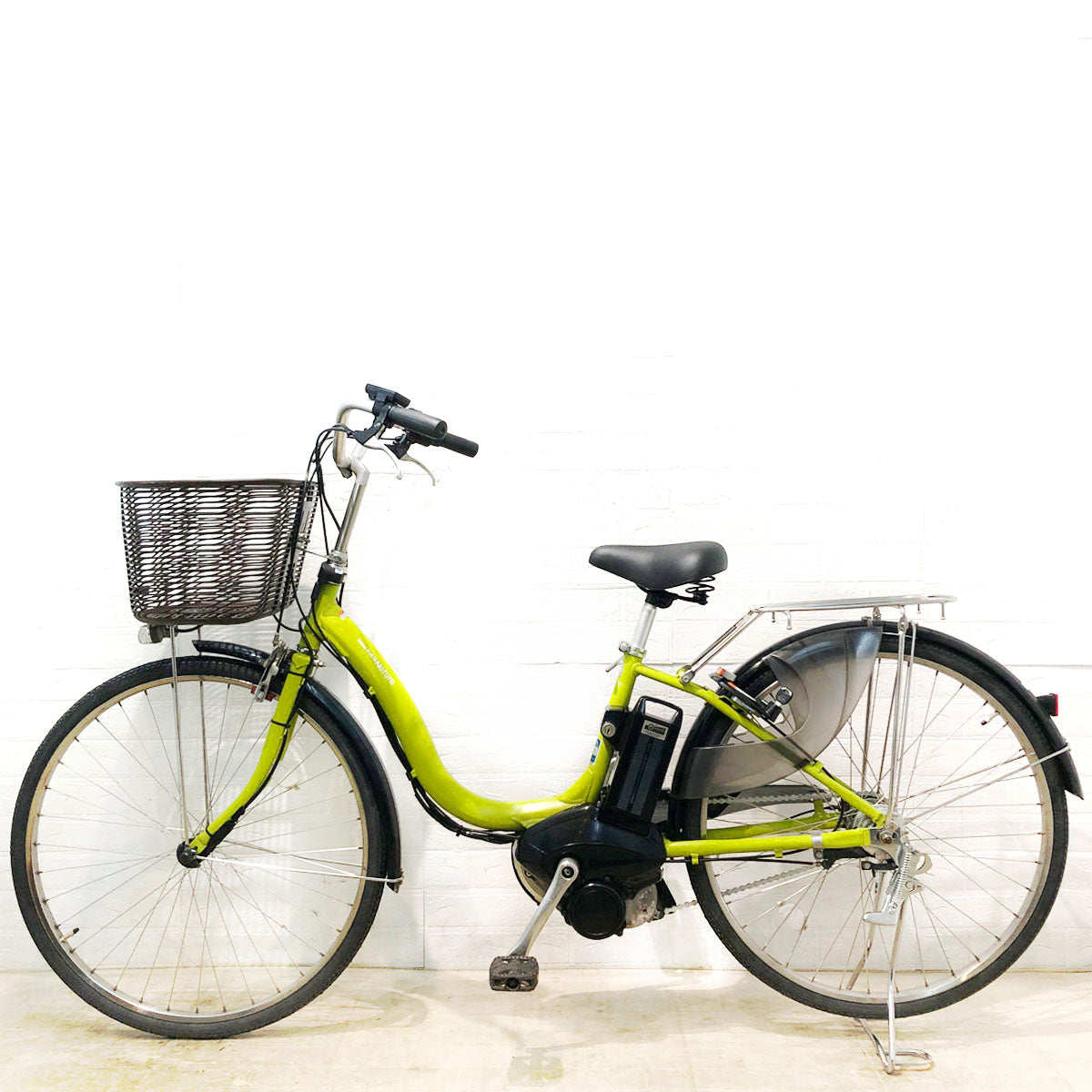 中古電動自転車 ヤマハ PAS ナチュラ L グリーン 26インチ YX131 – e