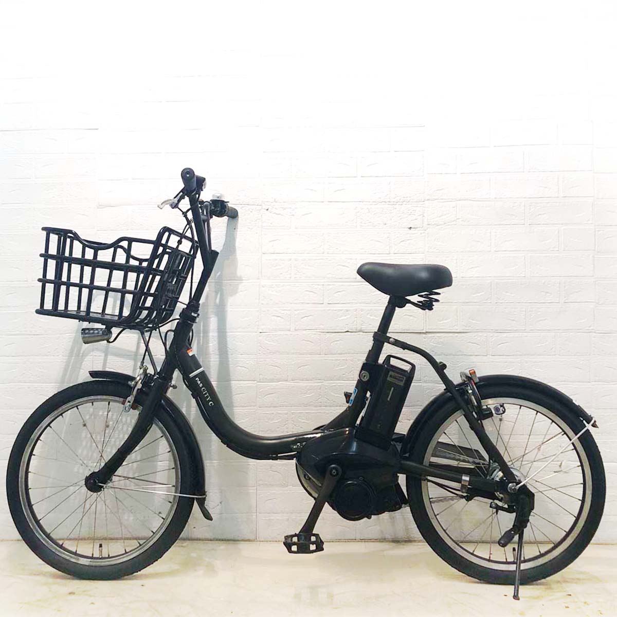 中古電動自転車 ヤマハ PAS CITY C パス シティ C カーキ 20インチ YF050 
