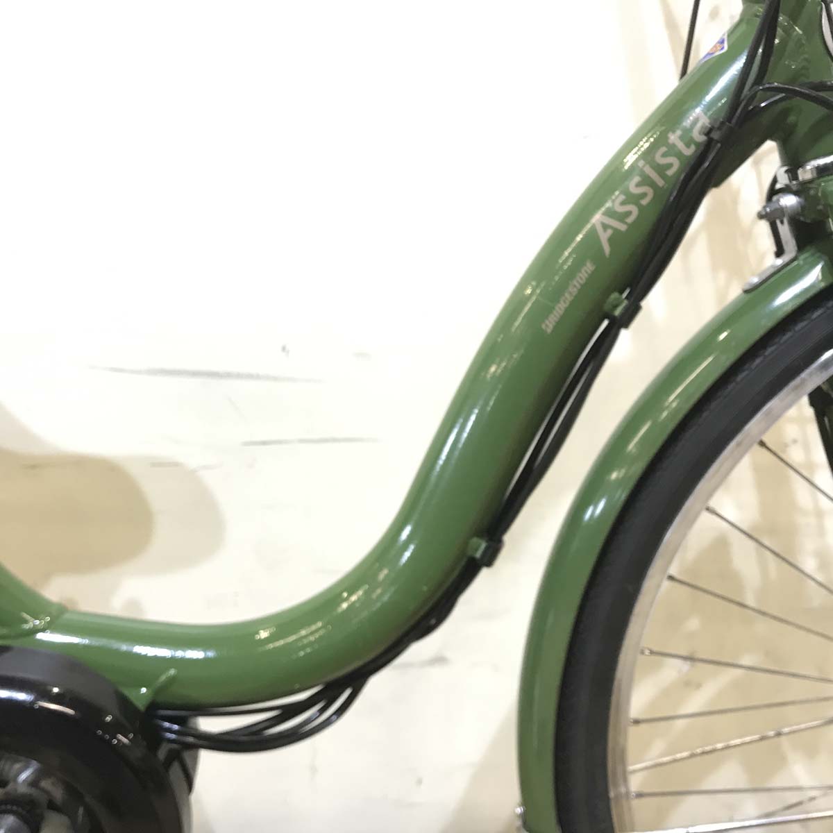 中古電動自転車 ブリヂストン アシスタ ファイン グリーン 26インチ KE057 
