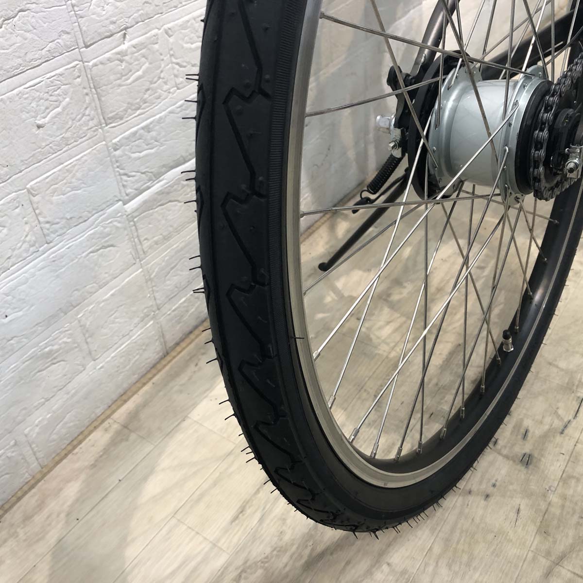 中古電動自転車 ヤマハ PAS Brace  パス ブレイス グレー 26インチ YF051