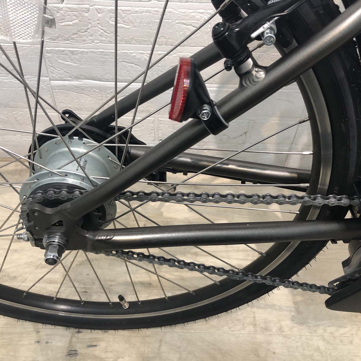 中古電動自転車 ヤマハ PAS Brace  パス ブレイス グレー 26インチ YF051