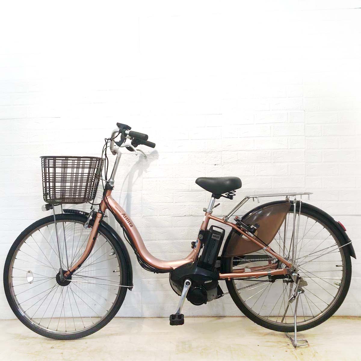 中古電動自転車 ブリヂストン アシスタ DX ピンク 26インチ YF053 